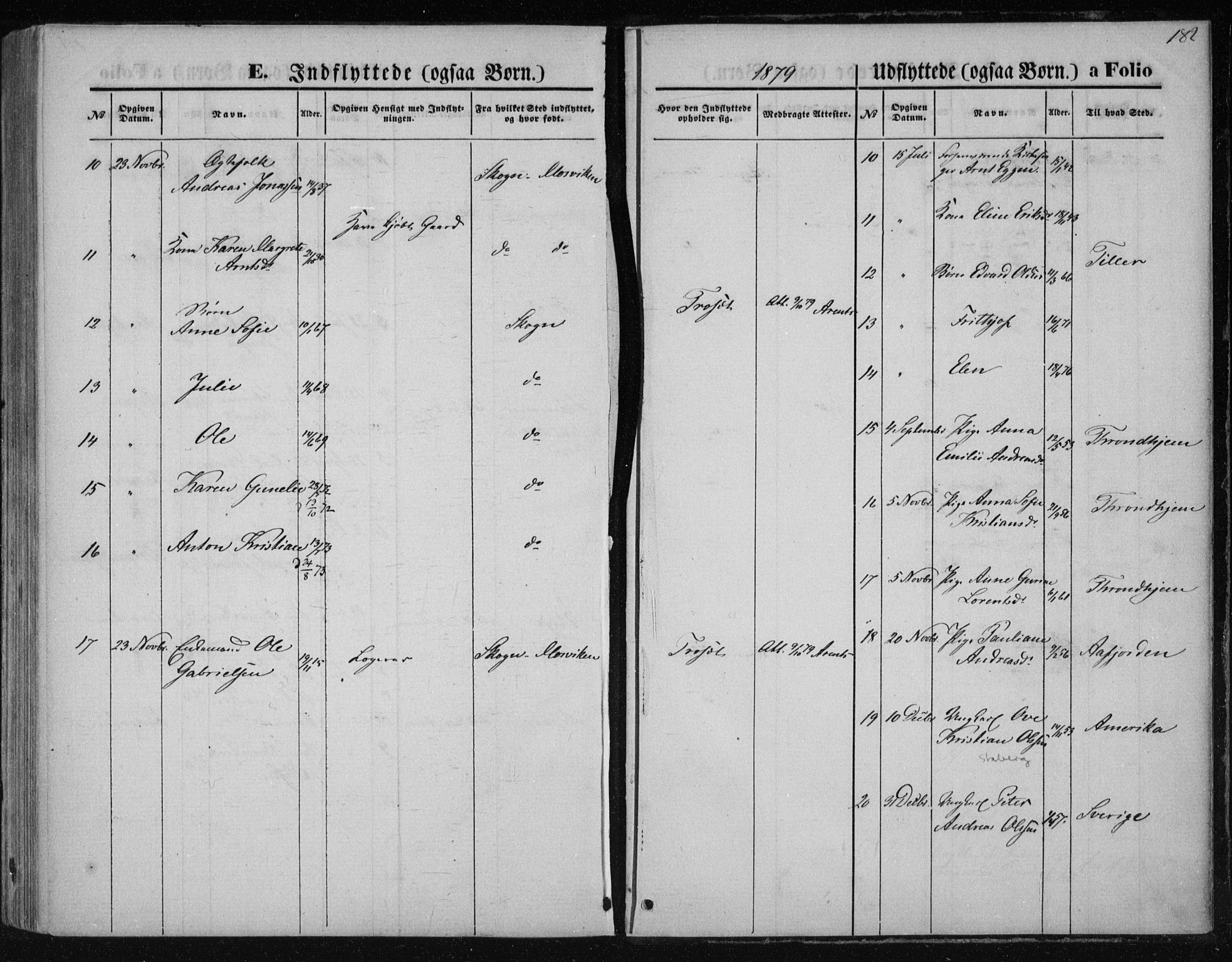 Ministerialprotokoller, klokkerbøker og fødselsregistre - Nord-Trøndelag, SAT/A-1458/733/L0324: Parish register (official) no. 733A03, 1870-1883, p. 182
