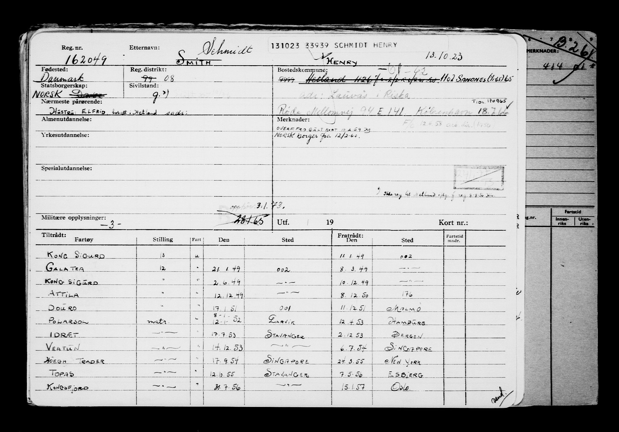 Direktoratet for sjømenn, AV/RA-S-3545/G/Gb/L0223: Hovedkort, 1923, p. 850