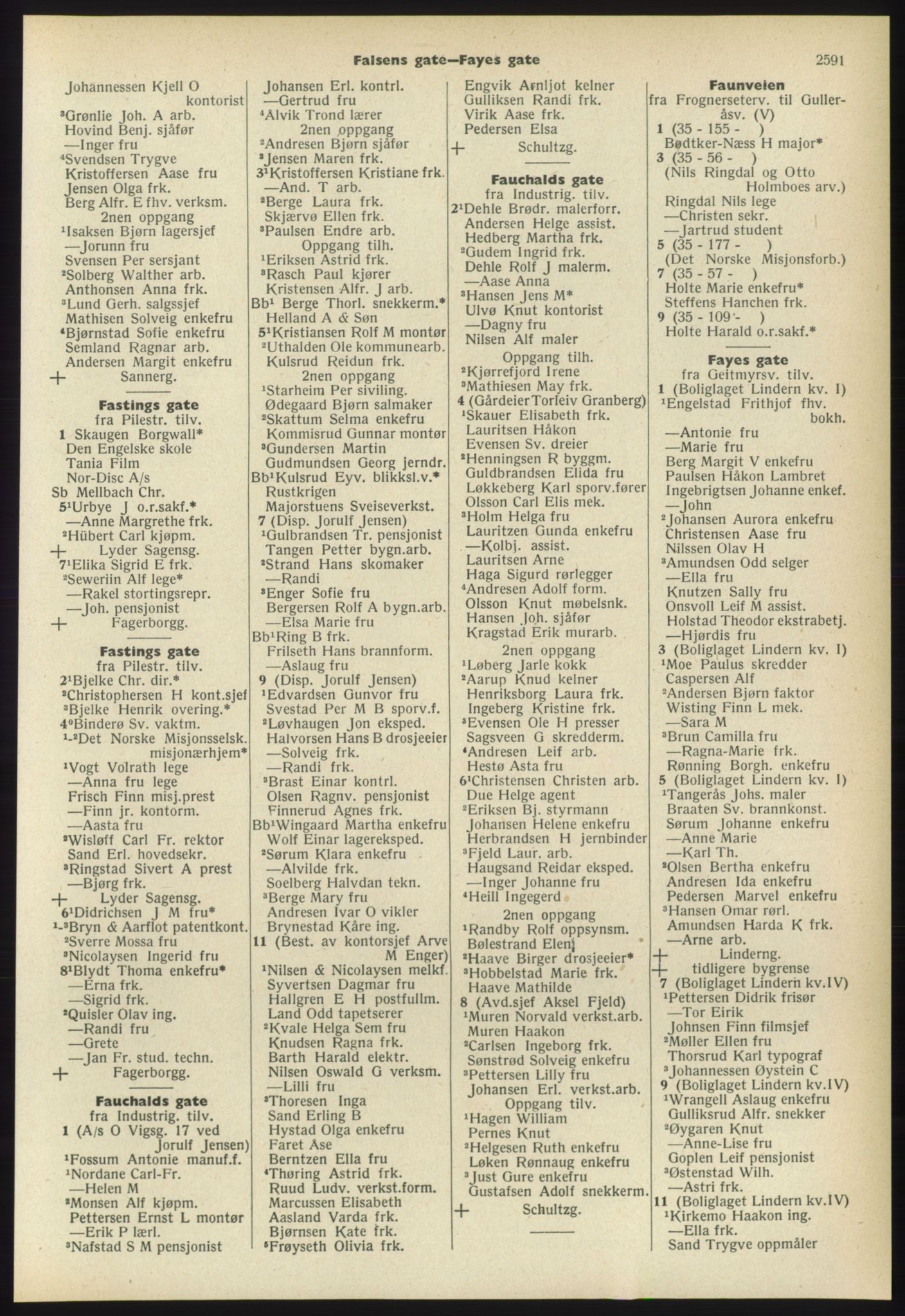 Kristiania/Oslo adressebok, PUBL/-, 1960-1961, p. 2591