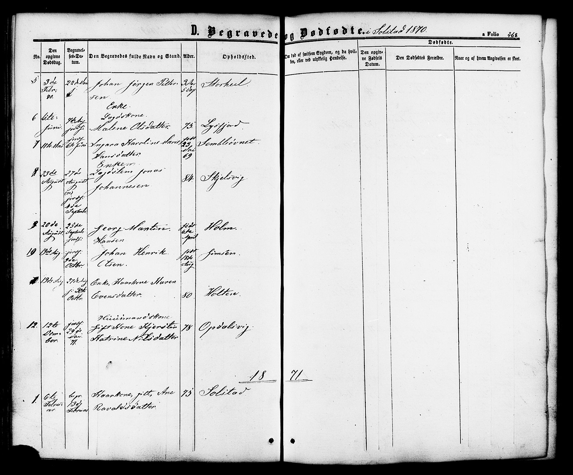 Ministerialprotokoller, klokkerbøker og fødselsregistre - Nordland, AV/SAT-A-1459/810/L0147: Parish register (official) no. 810A08 /2, 1862-1874, p. 268