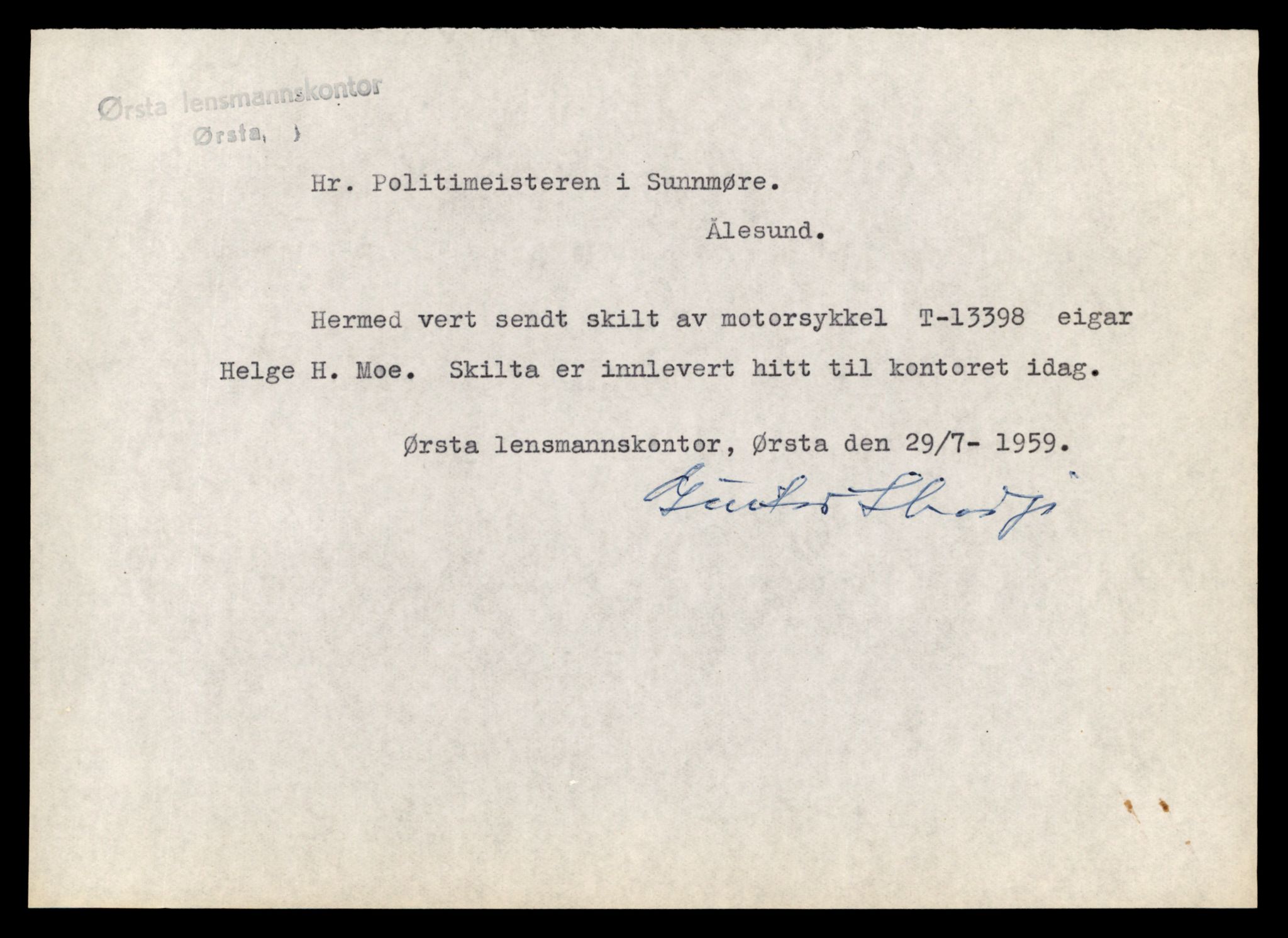 Møre og Romsdal vegkontor - Ålesund trafikkstasjon, AV/SAT-A-4099/F/Fe/L0039: Registreringskort for kjøretøy T 13361 - T 13530, 1927-1998, p. 631