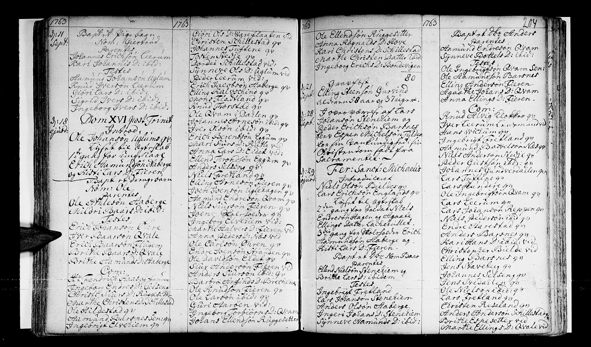 Sogndal sokneprestembete, AV/SAB-A-81301/H/Haa/Haaa/L0003: Parish register (official) no. A 3, 1747-1768, p. 204