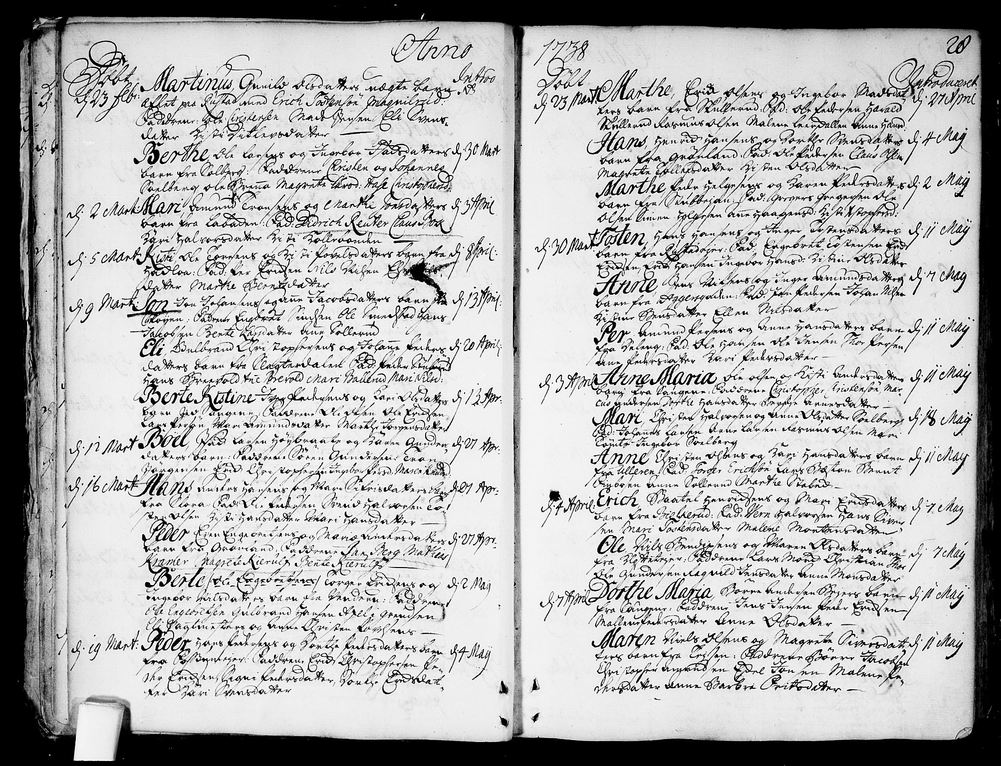 Aker prestekontor kirkebøker, AV/SAO-A-10861/F/L0007: Parish register (official) no. 7, 1734-1748, p. 28