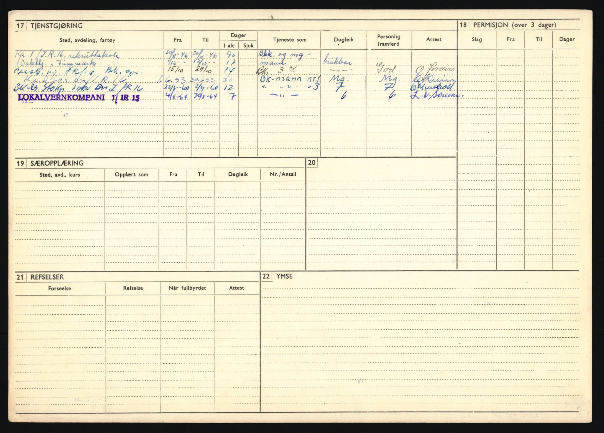 Forsvaret, Troms infanteriregiment nr. 16, AV/RA-RAFA-3146/P/Pa/L0024/0003: Rulleblad / Rulleblad for regimentets menige mannskaper, årsklasse 1942, 1942, p. 41