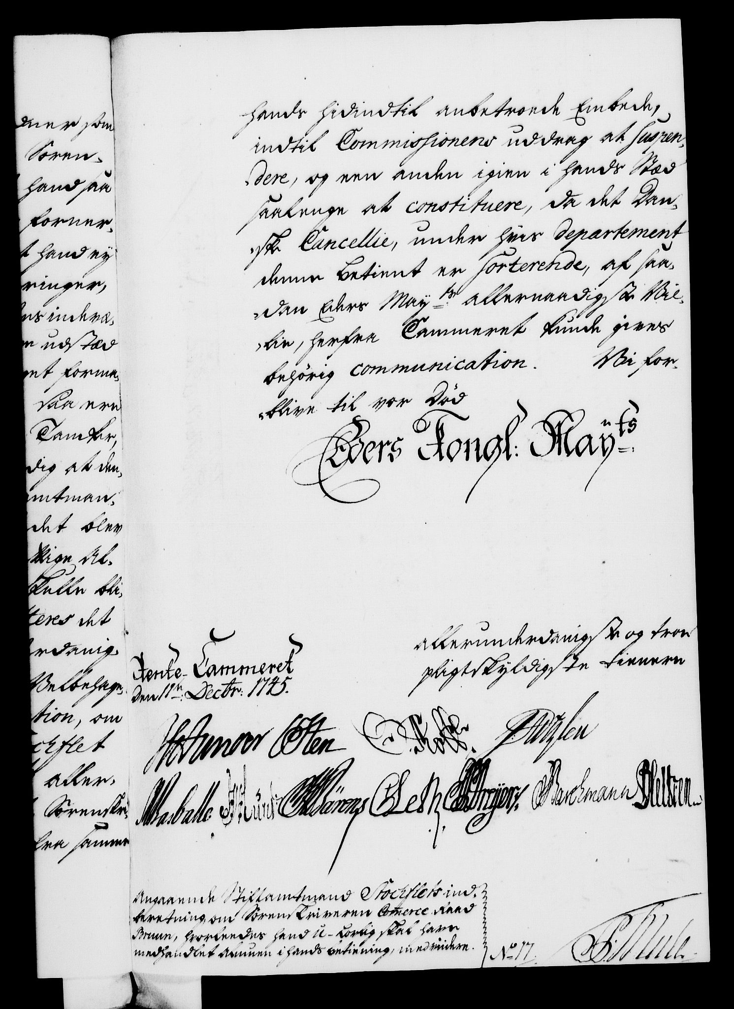 Rentekammeret, Kammerkanselliet, RA/EA-3111/G/Gf/Gfa/L0028: Norsk relasjons- og resolusjonsprotokoll (merket RK 52.28), 1745-1746, p. 580