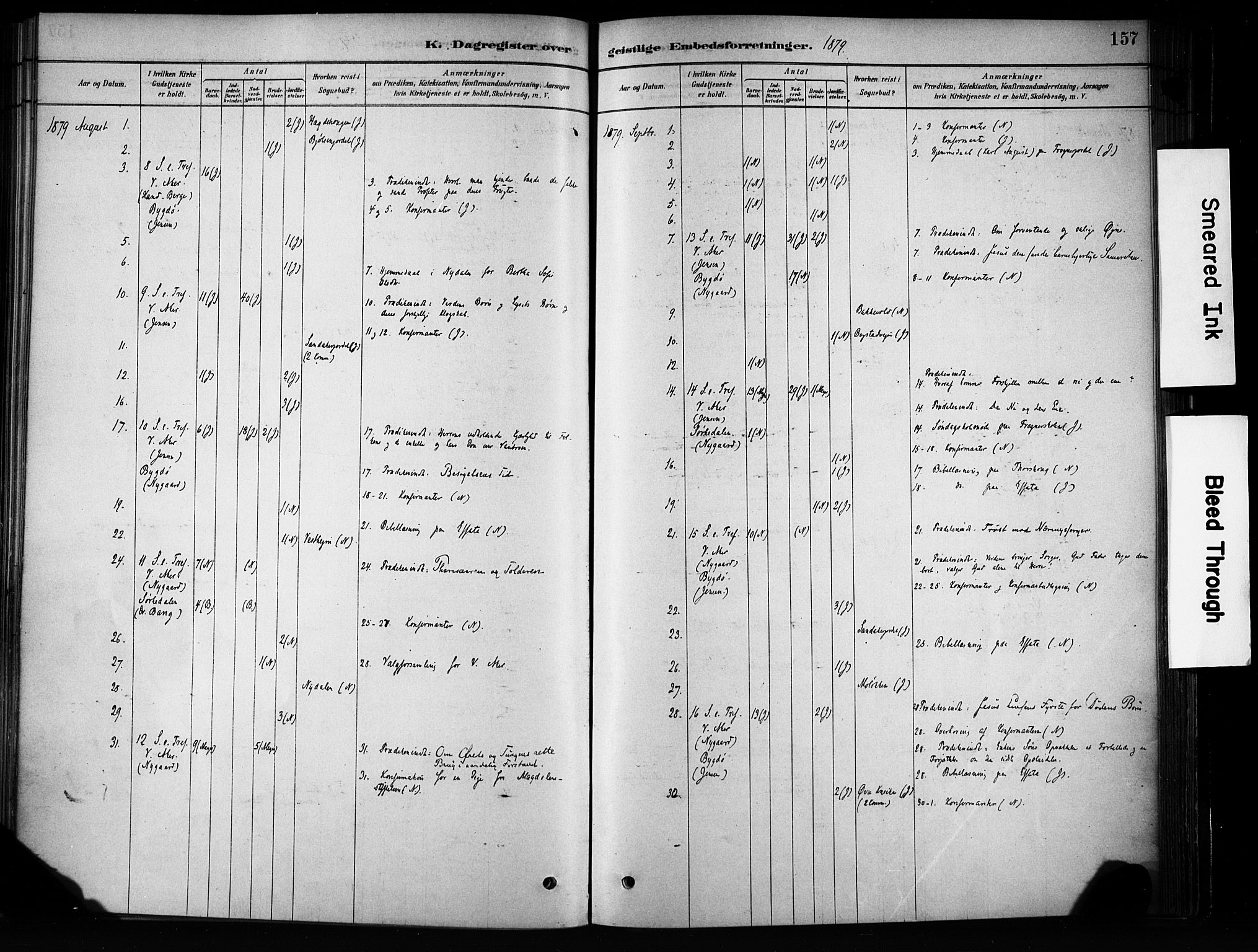 Vestre Aker prestekontor Kirkebøker, AV/SAO-A-10025/F/Fa/L0009: Parish register (official) no. 9, 1878-1967, p. 157