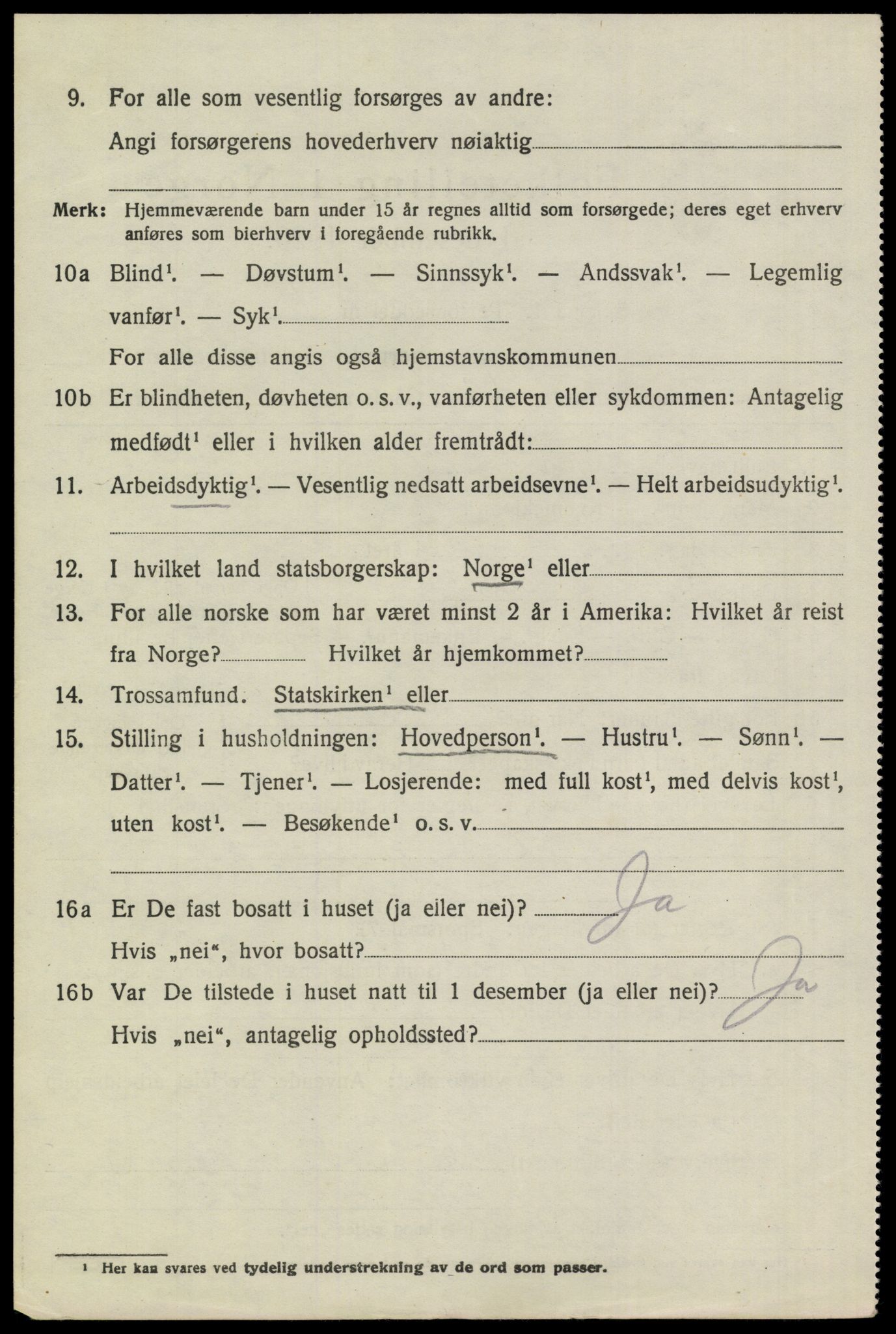 SAKO, 1920 census for Drangedal, 1920, p. 9954