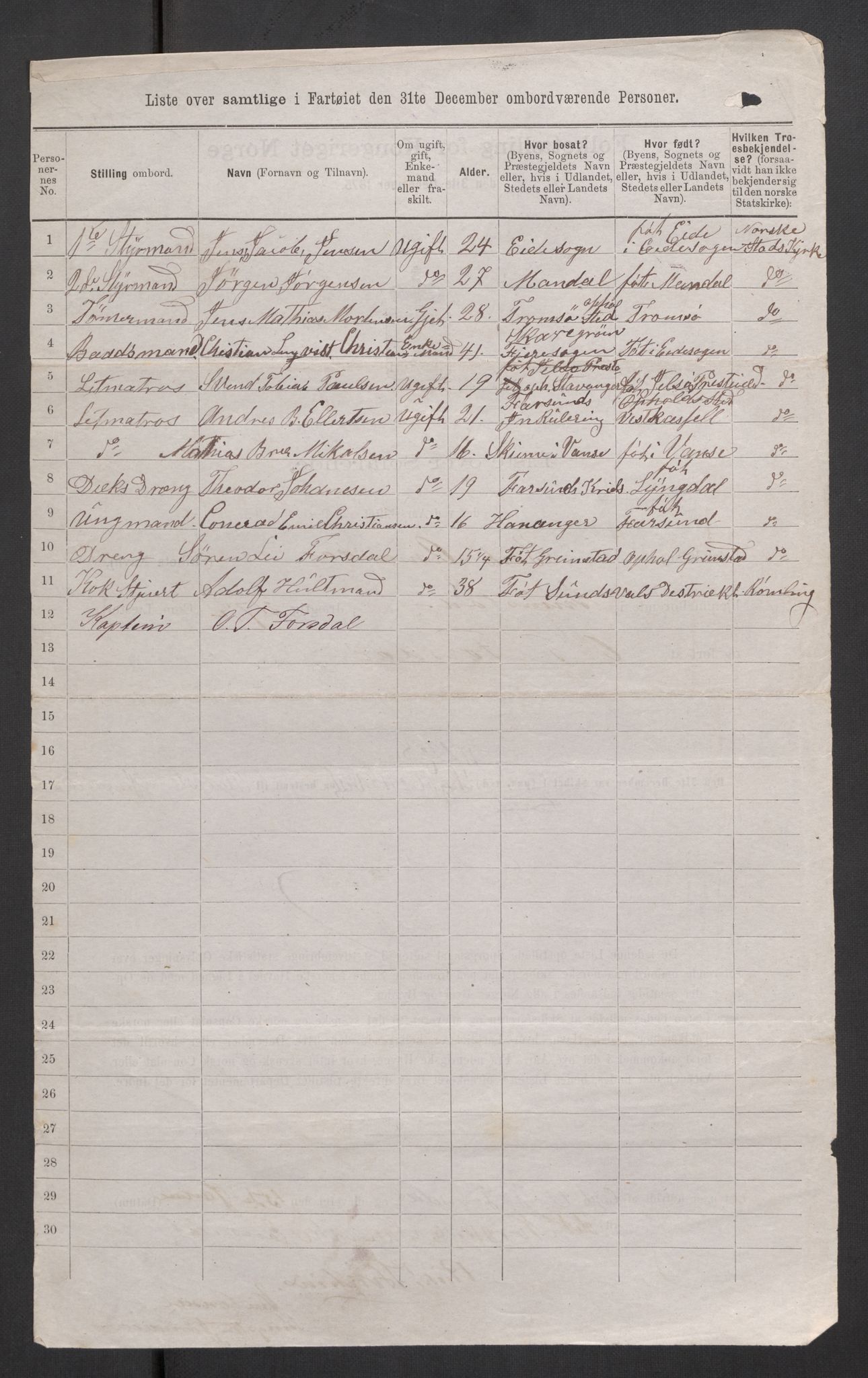 RA, 1875 census, lists of crew on ships: Ships in ports abroad, 1875, p. 183