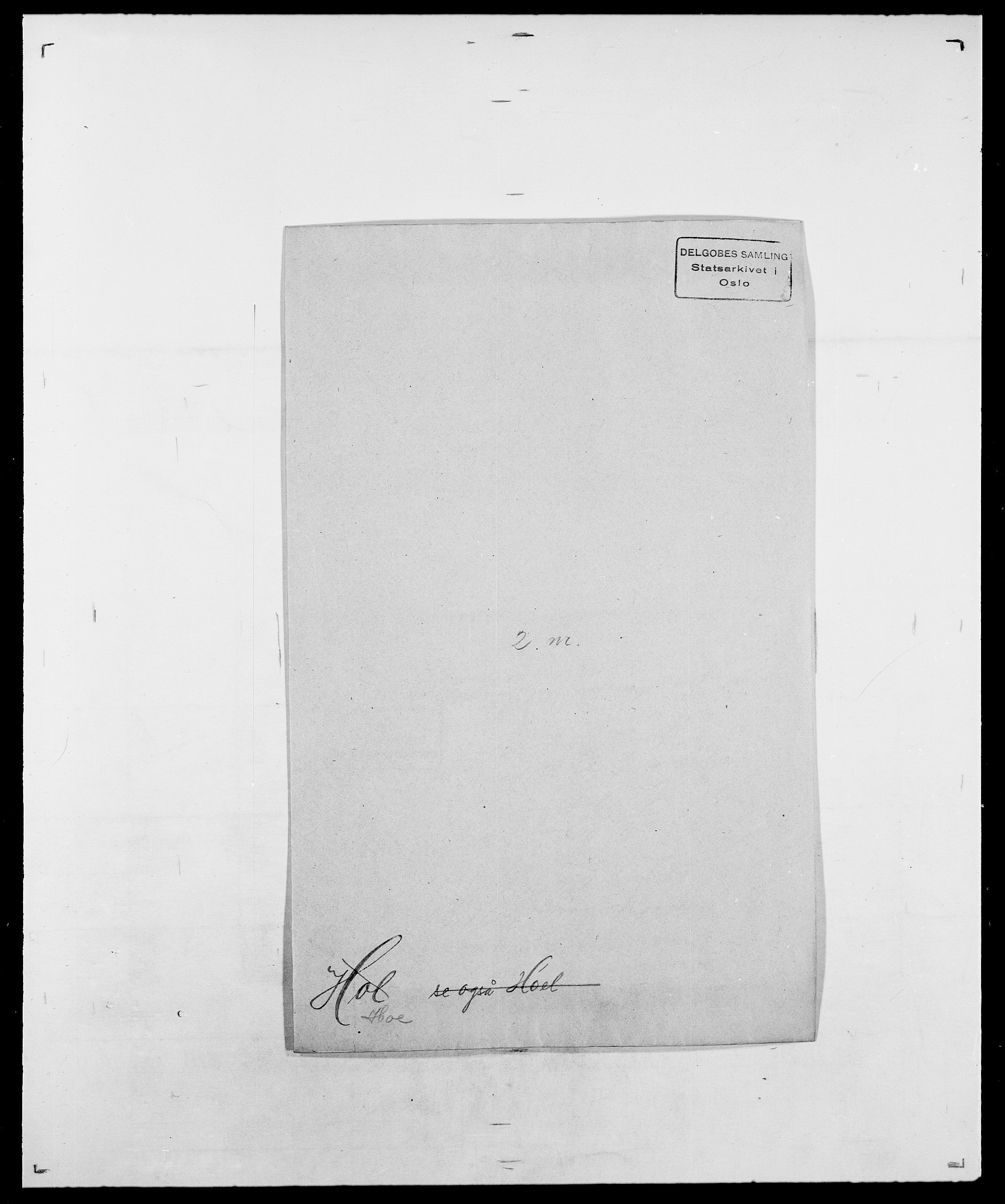 Delgobe, Charles Antoine - samling, SAO/PAO-0038/D/Da/L0018: Hoch - Howert, p. 9
