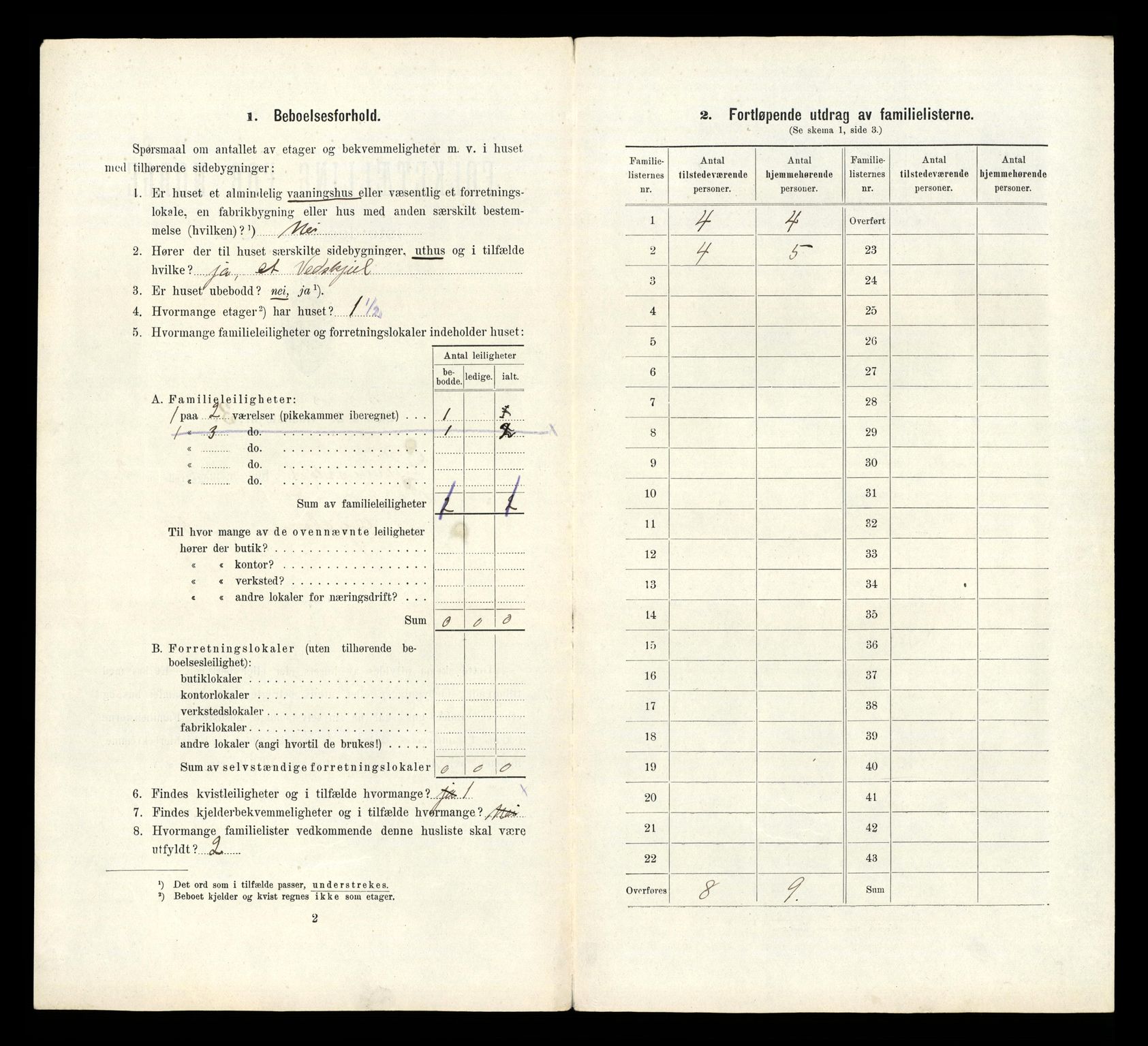 RA, 1910 census for Grimstad, 1910, p. 623