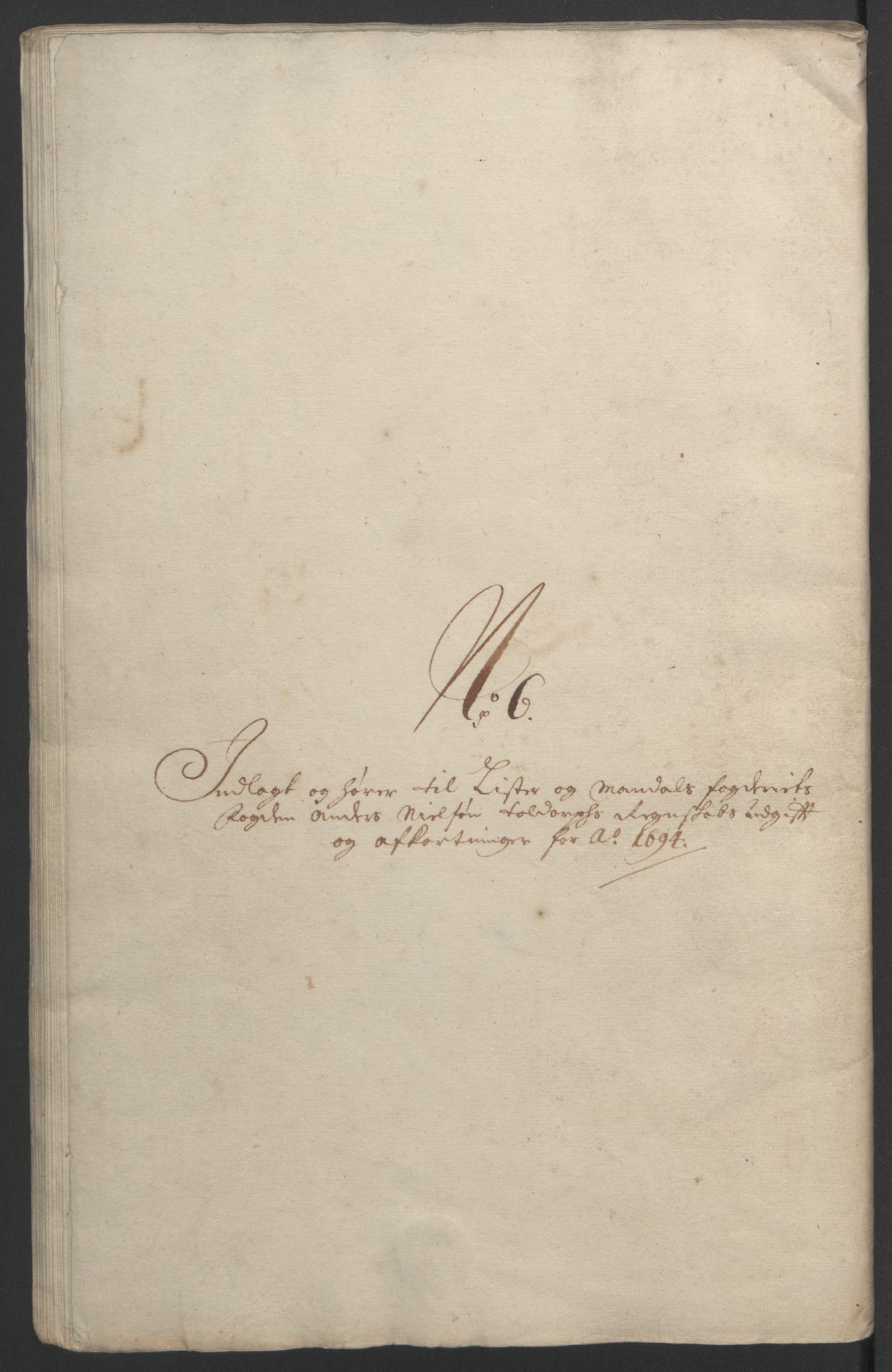 Rentekammeret inntil 1814, Reviderte regnskaper, Fogderegnskap, AV/RA-EA-4092/R43/L2545: Fogderegnskap Lista og Mandal, 1694-1695, p. 175