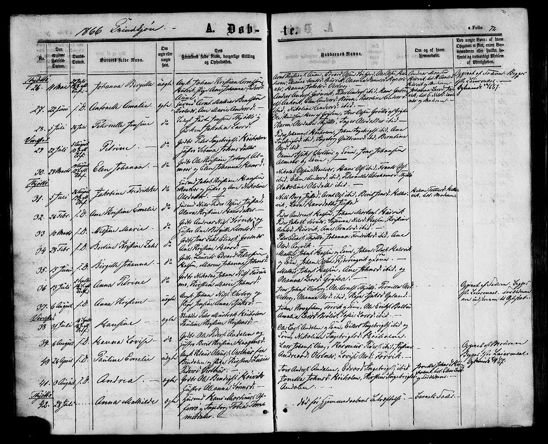 Ministerialprotokoller, klokkerbøker og fødselsregistre - Nordland, AV/SAT-A-1459/817/L0262: Parish register (official) no. 817A03/ 1, 1862-1877, p. 72