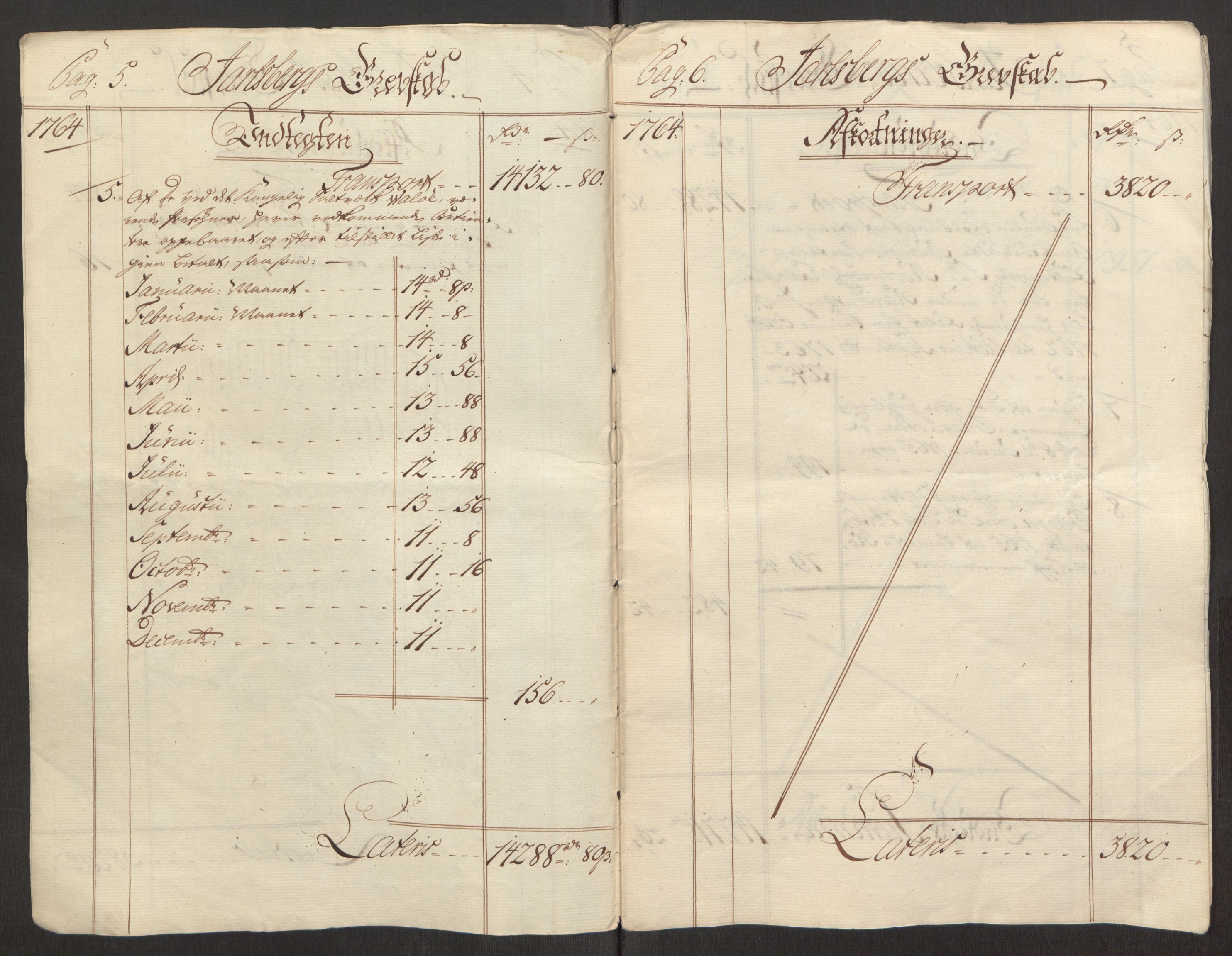 Rentekammeret inntil 1814, Reviderte regnskaper, Fogderegnskap, AV/RA-EA-4092/R32/L1960: Ekstraskatten Jarlsberg grevskap, 1762-1772, p. 48