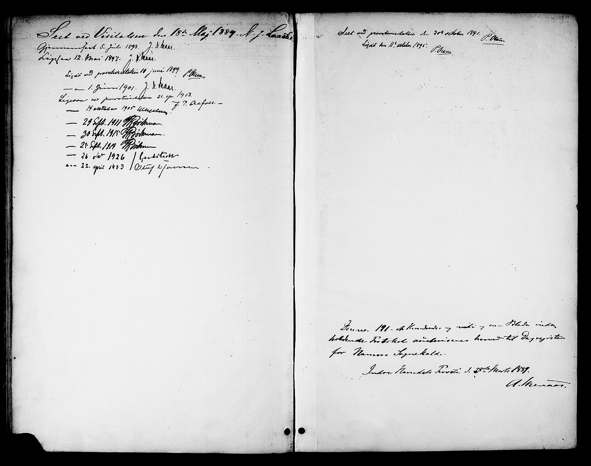 Ministerialprotokoller, klokkerbøker og fødselsregistre - Nord-Trøndelag, SAT/A-1458/768/L0575: Diary records no. 766A09, 1889-1931