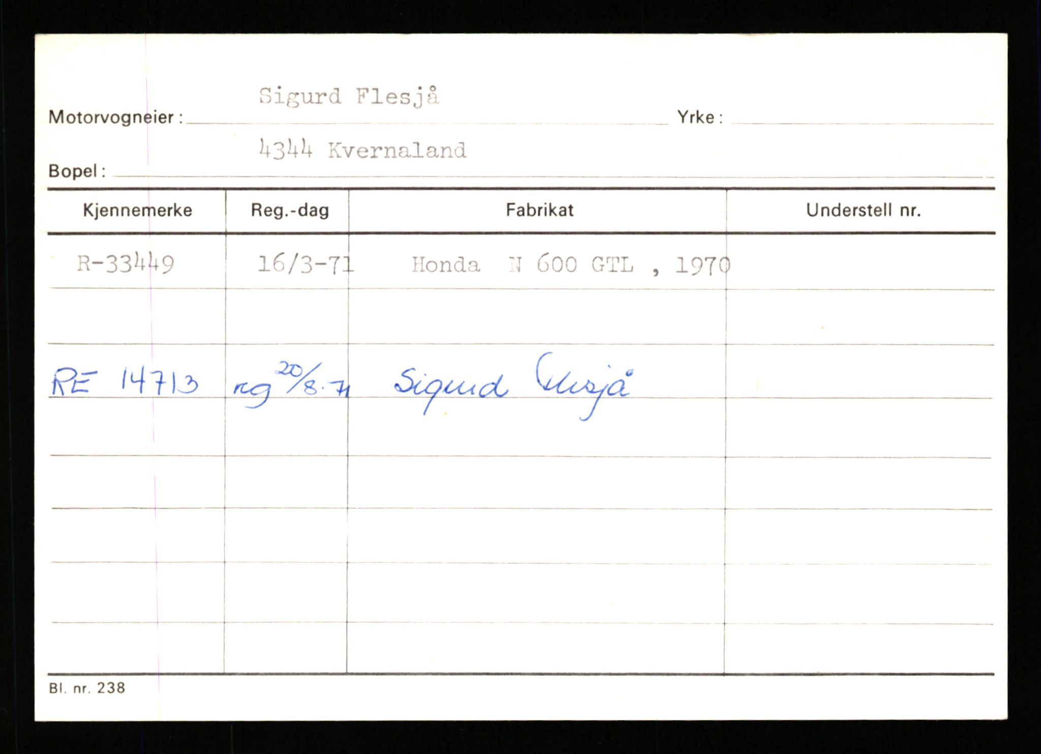 Stavanger trafikkstasjon, AV/SAST-A-101942/0/G/L0005: Registreringsnummer: 23000 - 34245, 1930-1971, p. 3242