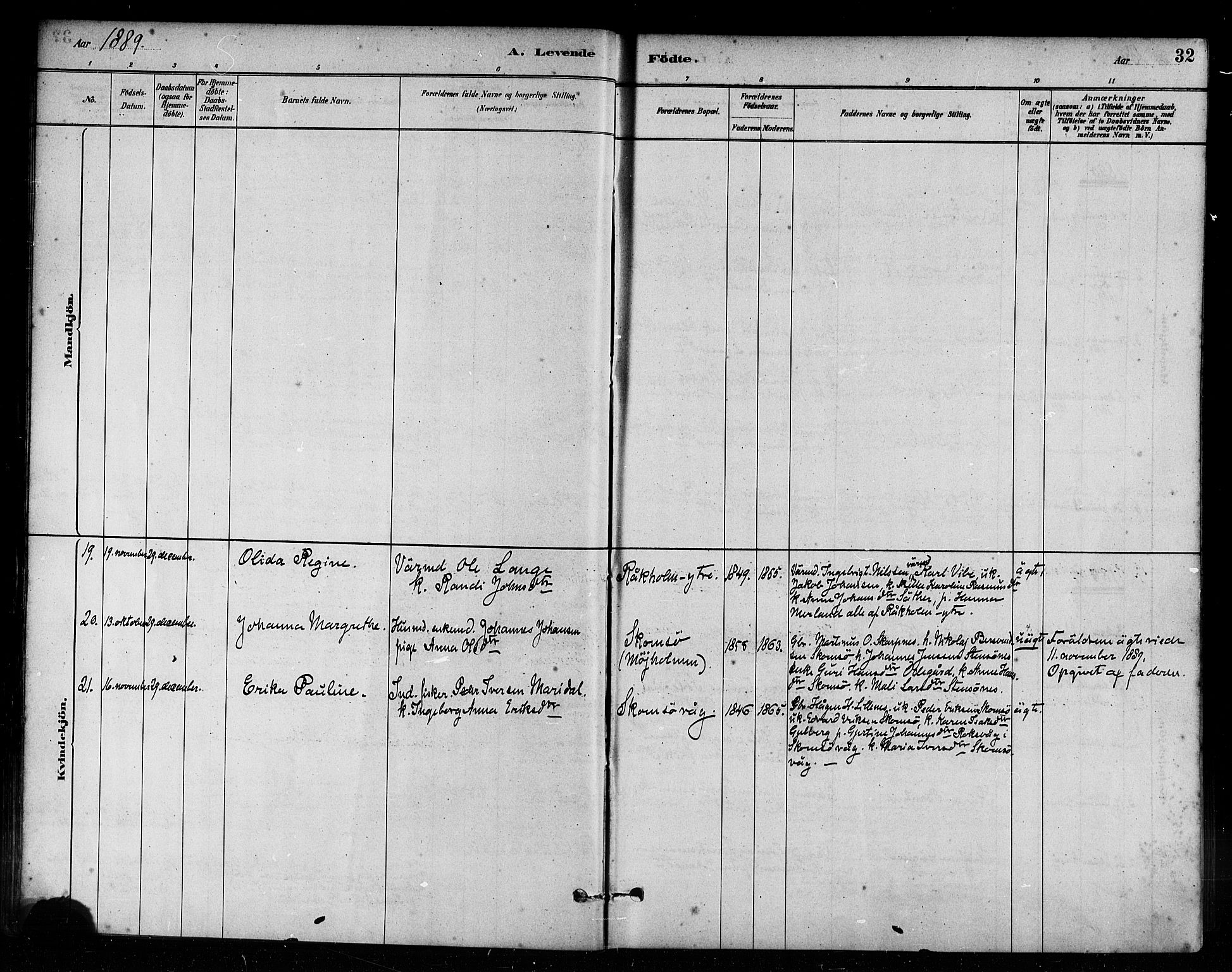 Ministerialprotokoller, klokkerbøker og fødselsregistre - Møre og Romsdal, AV/SAT-A-1454/582/L0947: Parish register (official) no. 582A01, 1880-1900, p. 32