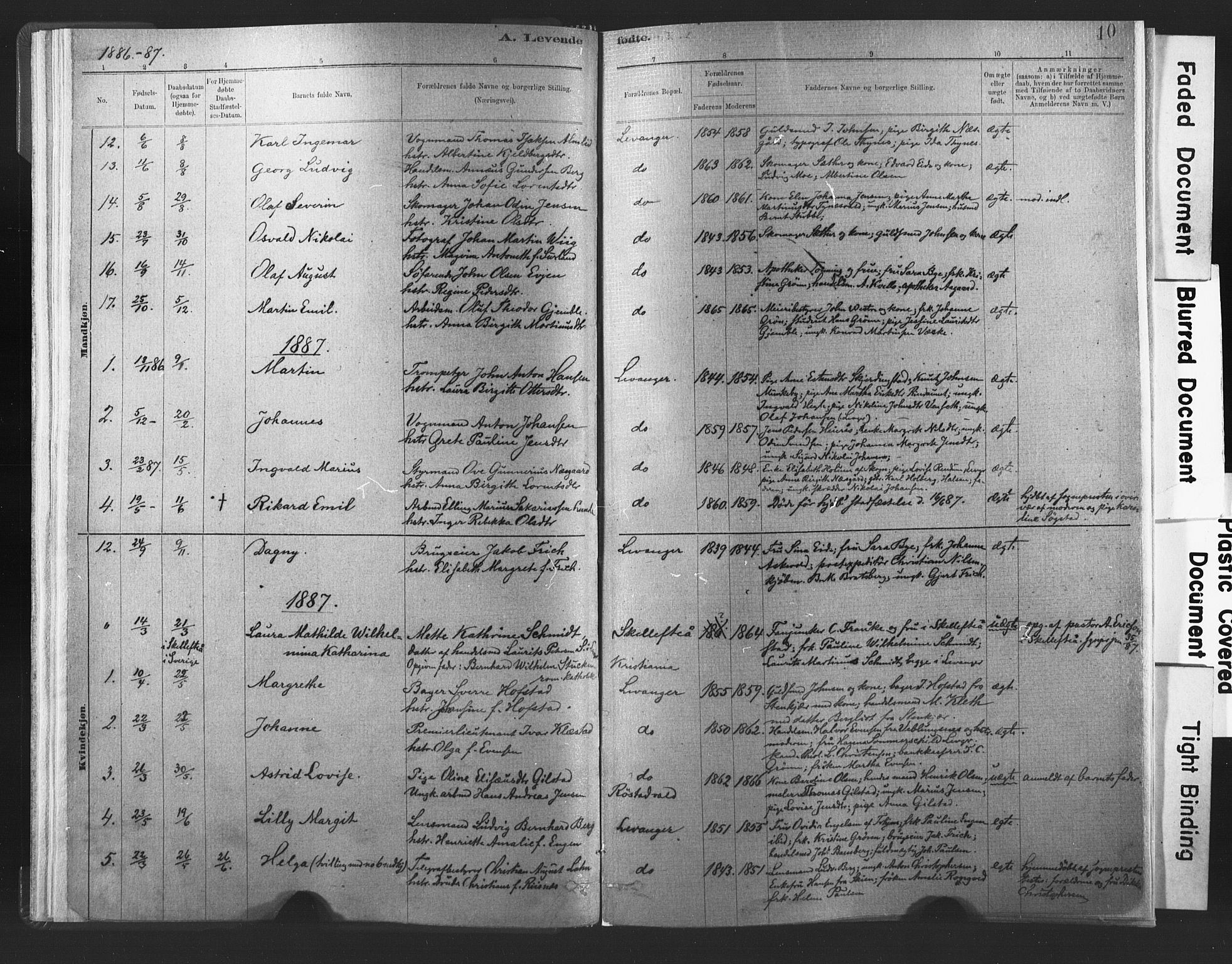 Ministerialprotokoller, klokkerbøker og fødselsregistre - Nord-Trøndelag, AV/SAT-A-1458/720/L0189: Parish register (official) no. 720A05, 1880-1911, p. 10