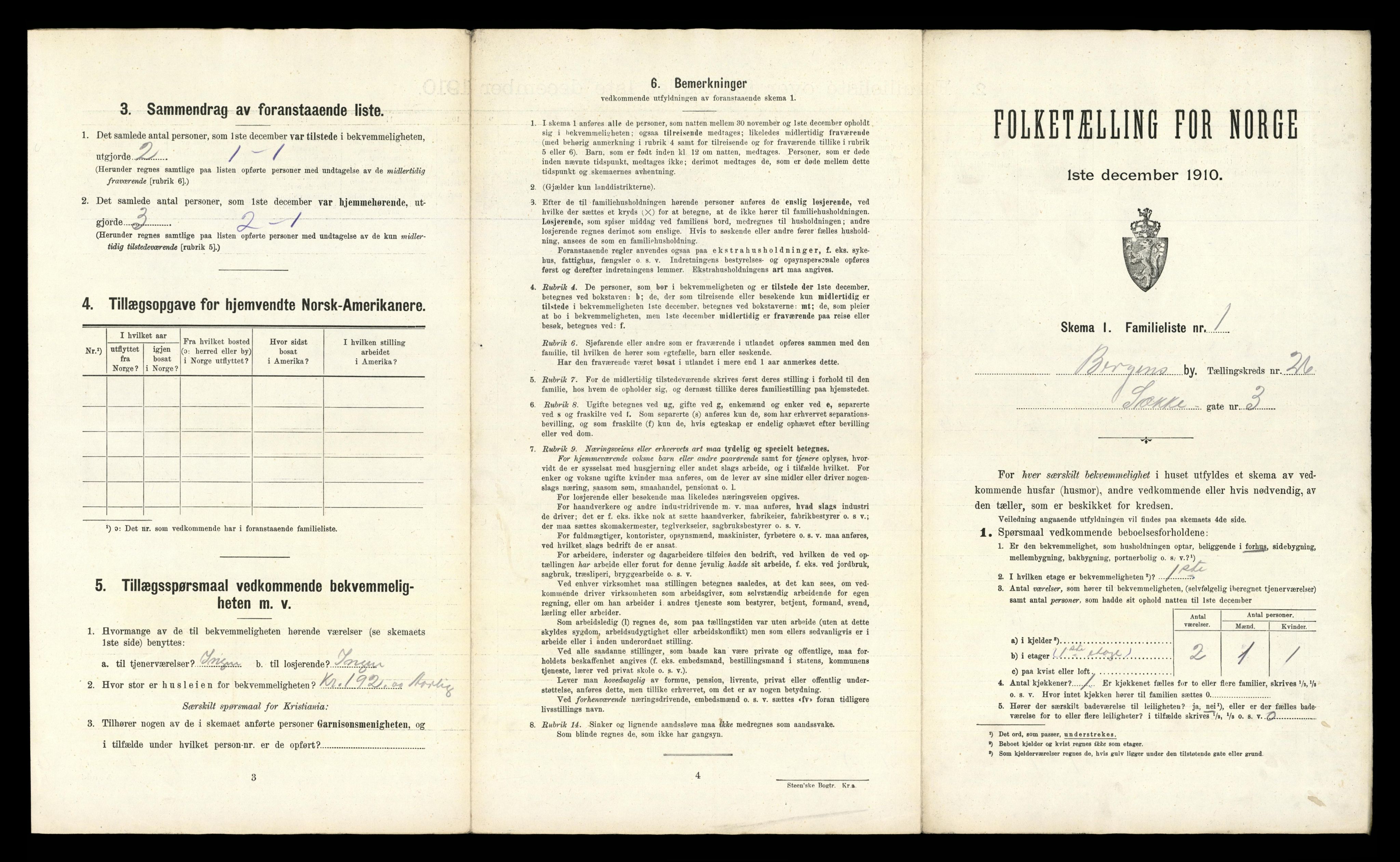 RA, 1910 census for Bergen, 1910, p. 8379