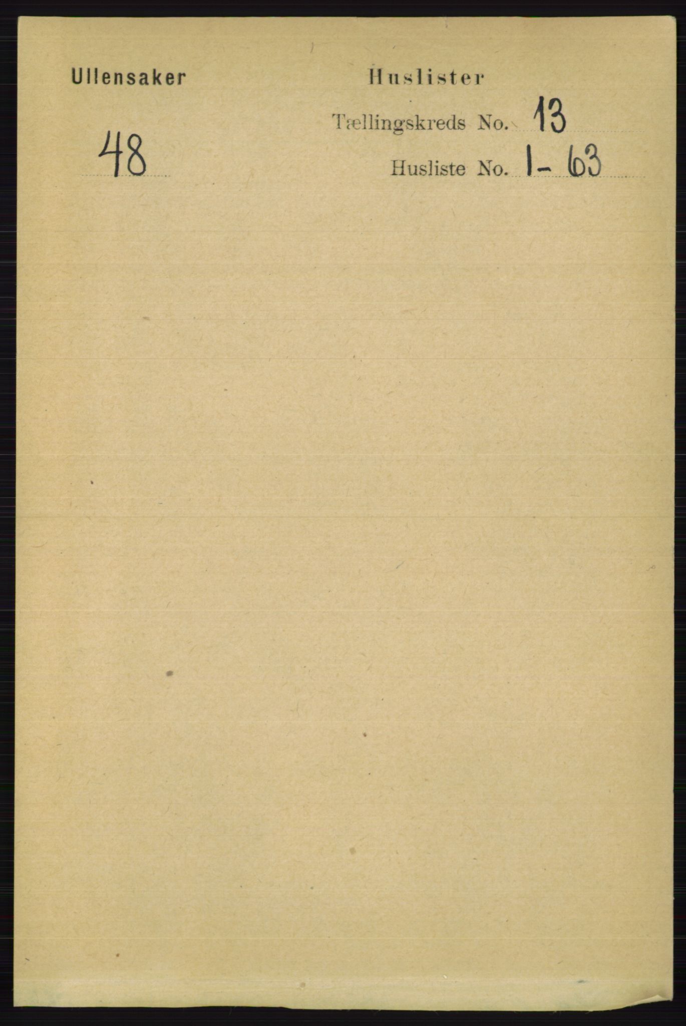 RA, 1891 census for 0235 Ullensaker, 1891, p. 5862