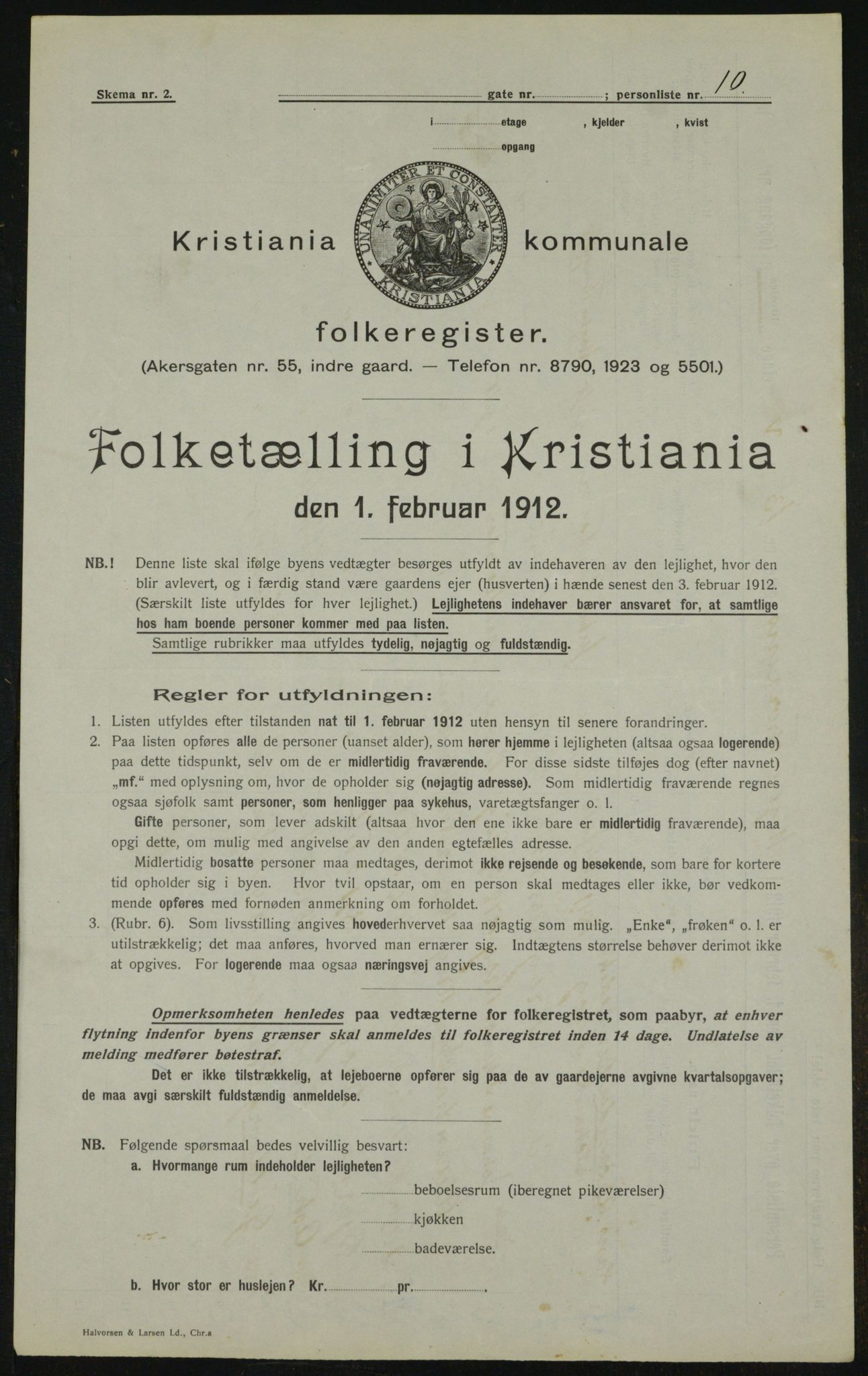OBA, Municipal Census 1912 for Kristiania, 1912, p. 66157