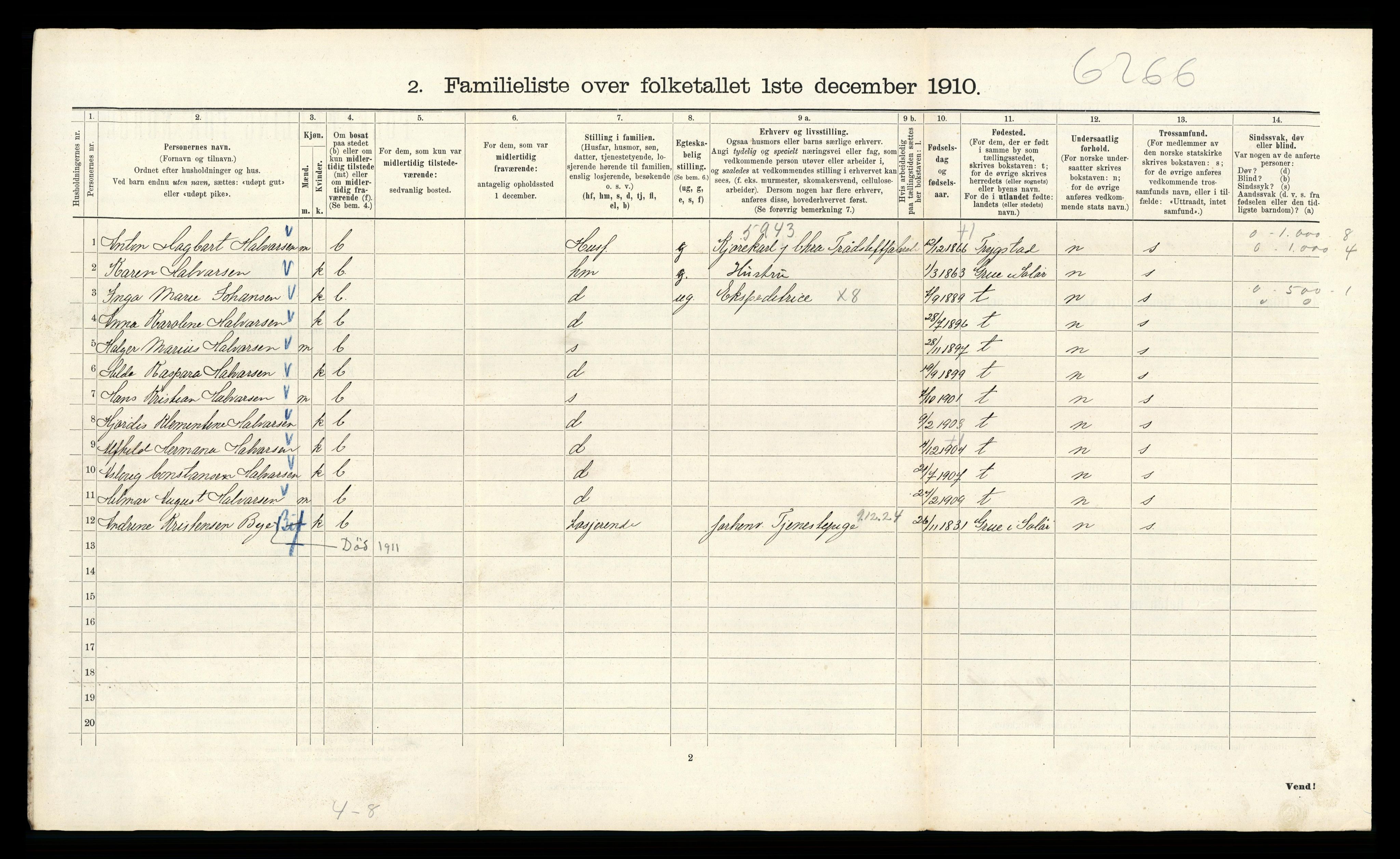 RA, 1910 census for Kristiania, 1910, p. 1158