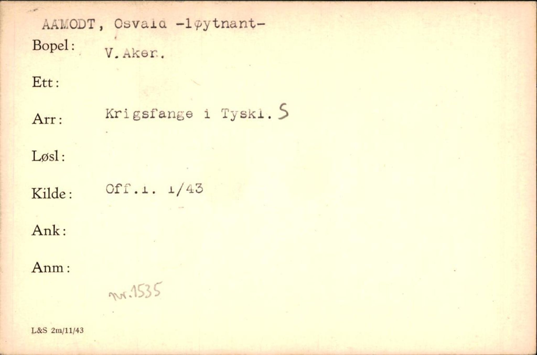 Forsvaret, Forsvarets krigshistoriske avdeling, RA/RAFA-2017/Y/Yf/L0200: II-C-11-2102  -  Norske krigsfanger i Tyskland, 1940-1945, p. 7