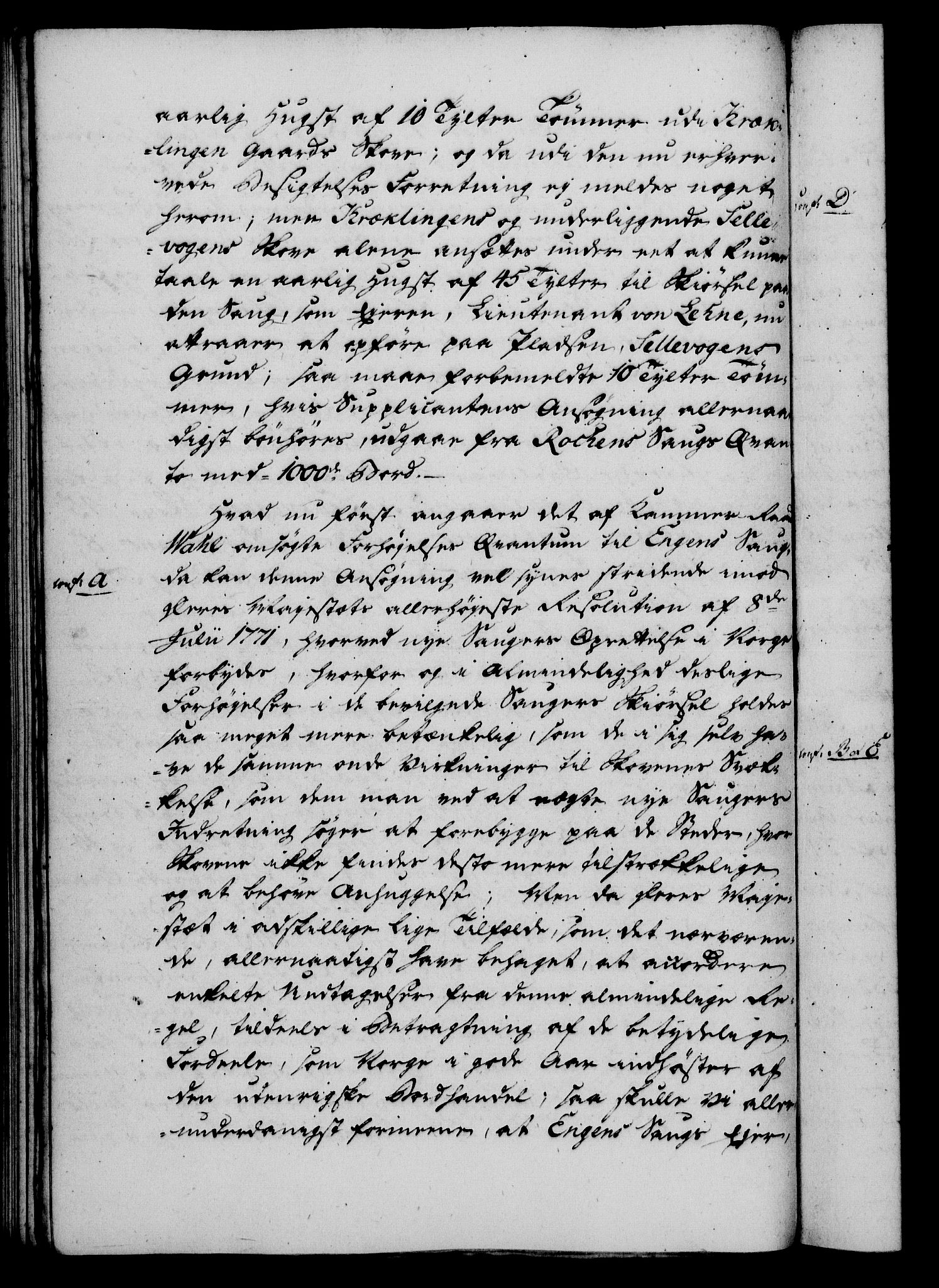 Rentekammeret, Kammerkanselliet, RA/EA-3111/G/Gf/Gfa/L0066: Norsk relasjons- og resolusjonsprotokoll (merket RK 52.66), 1784, p. 403