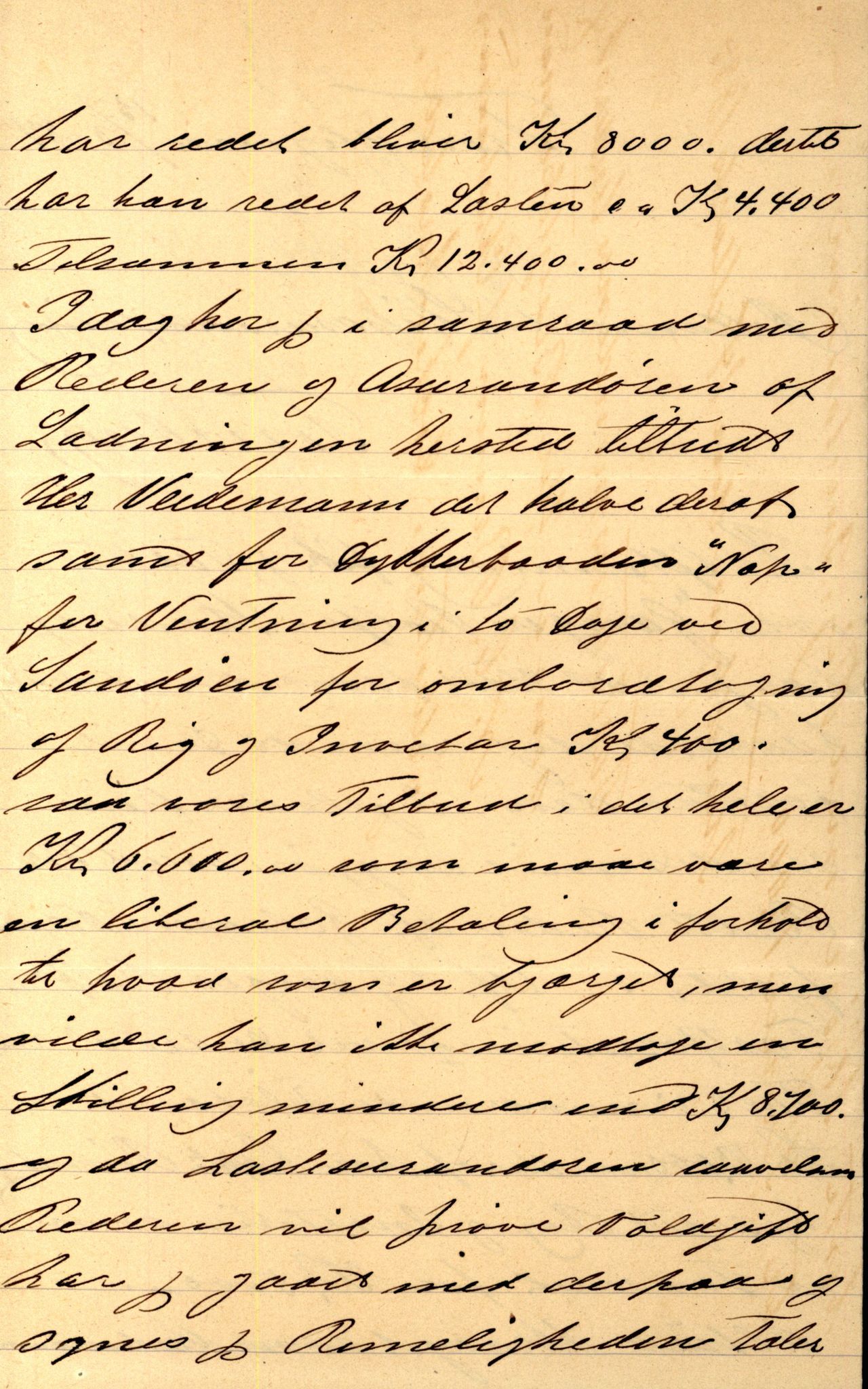 Pa 63 - Østlandske skibsassuranceforening, VEMU/A-1079/G/Ga/L0017/0011: Havaridokumenter / Andover, Amicitia, Bratsberg, Ganger Rolf, 1884, p. 115