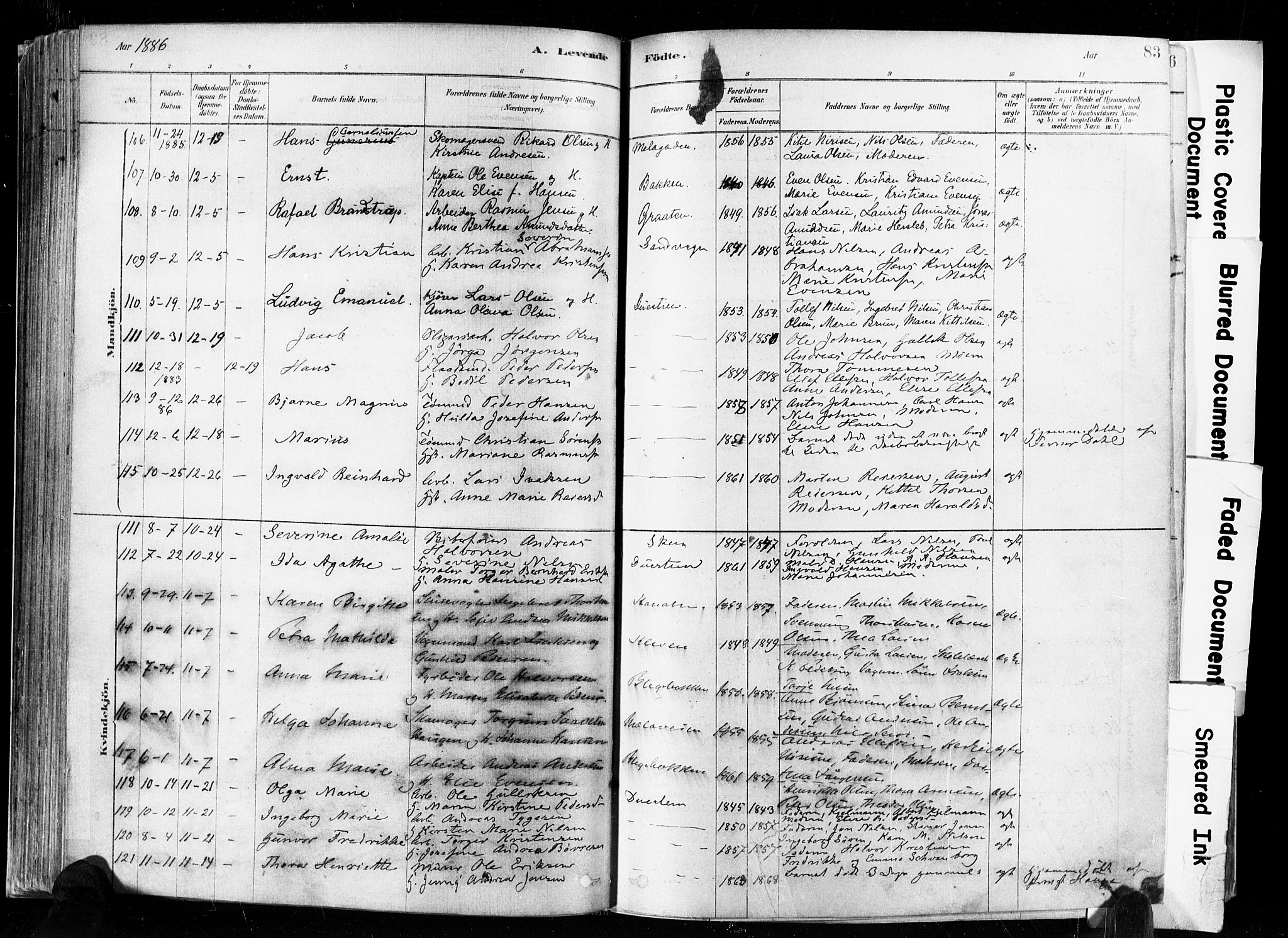 Skien kirkebøker, SAKO/A-302/F/Fa/L0009: Parish register (official) no. 9, 1878-1890, p. 83