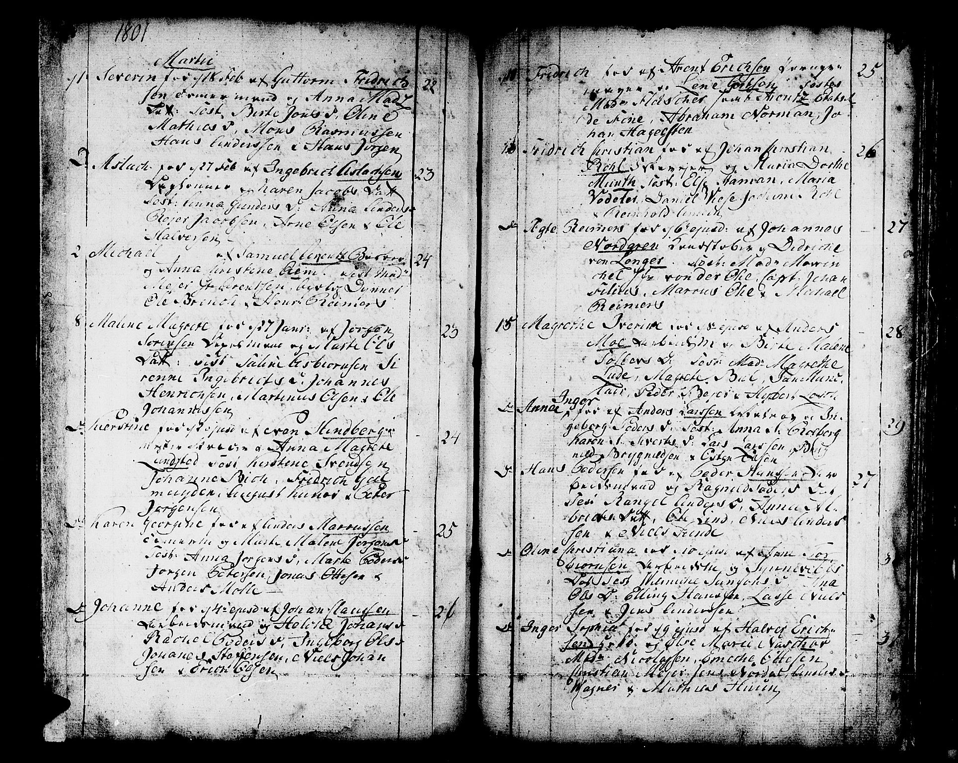 Domkirken sokneprestembete, SAB/A-74801/H/Haa/L0004: Parish register (official) no. A 4, 1763-1820, p. 248-249