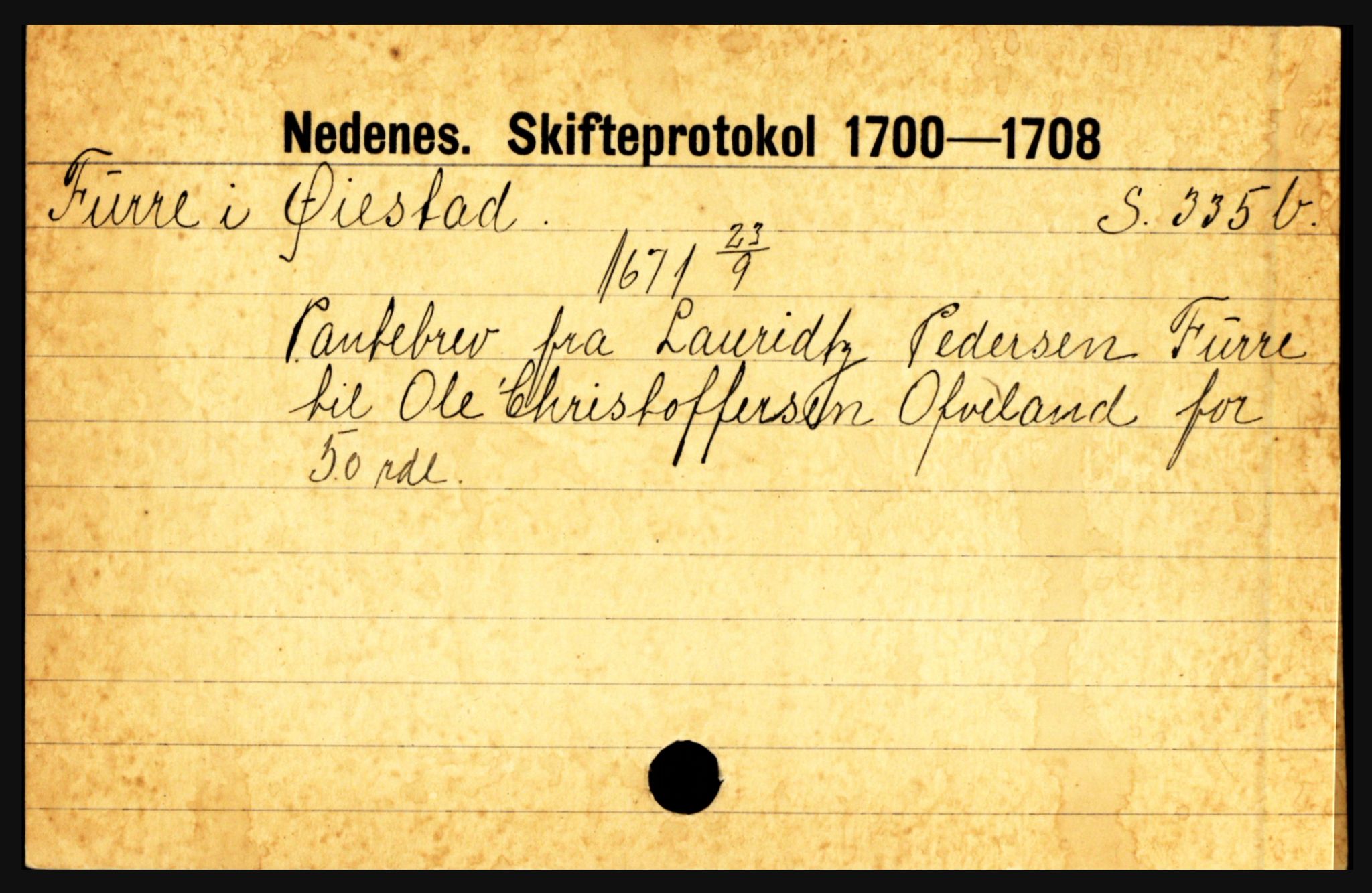 Nedenes sorenskriveri før 1824, AV/SAK-1221-0007/H, p. 7909