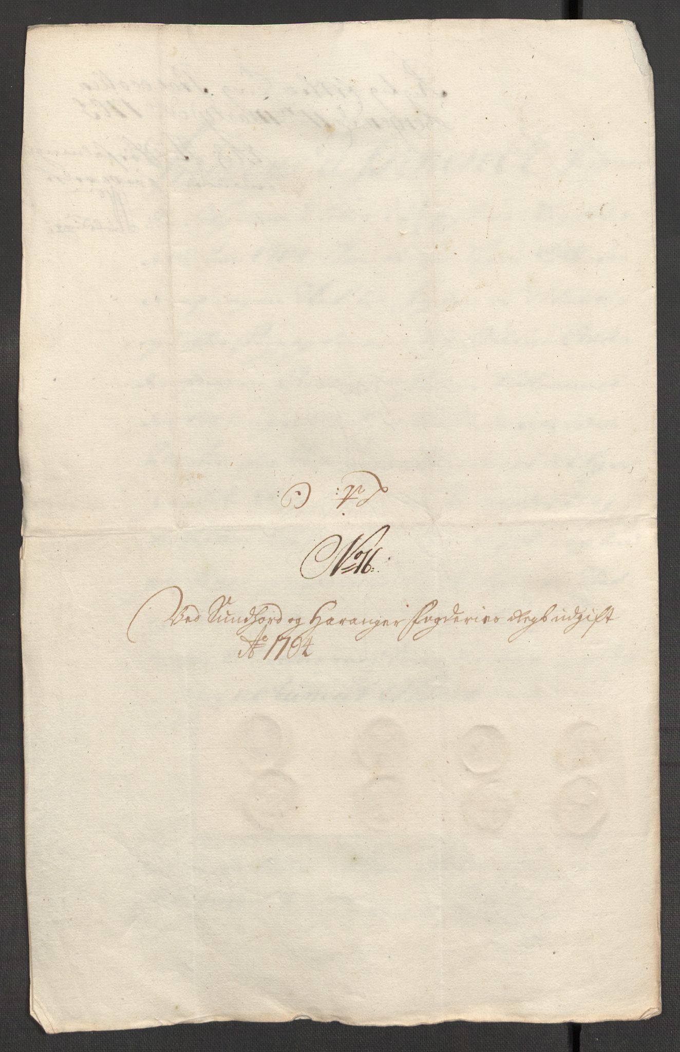 Rentekammeret inntil 1814, Reviderte regnskaper, Fogderegnskap, AV/RA-EA-4092/R48/L2982: Fogderegnskap Sunnhordland og Hardanger, 1704, p. 254