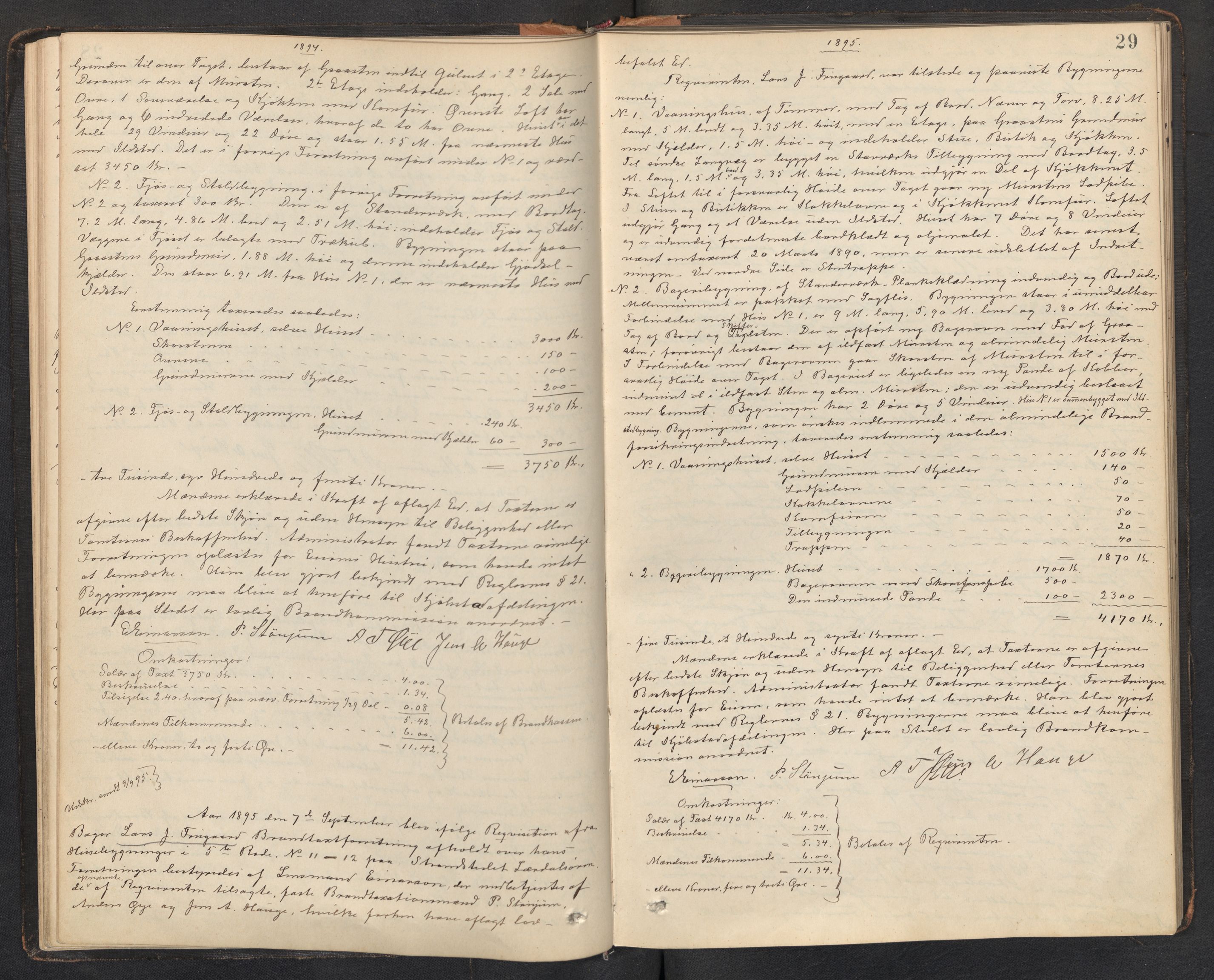 Lensmannen i Lærdal, AV/SAB-A-29401/0012/L0002: Branntakstprotokoll, 1890-1910, p. 28b-29a