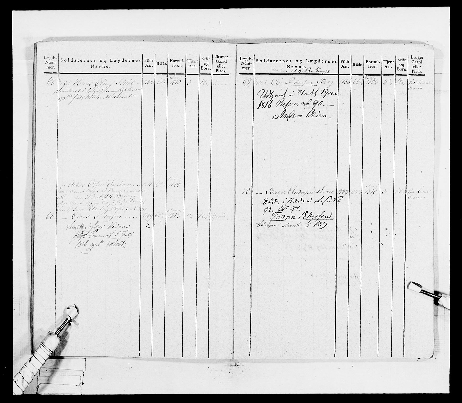 Generalitets- og kommissariatskollegiet, Det kongelige norske kommissariatskollegium, AV/RA-EA-5420/E/Eh/L0036a: Nordafjelske gevorbne infanteriregiment, 1813, p. 157