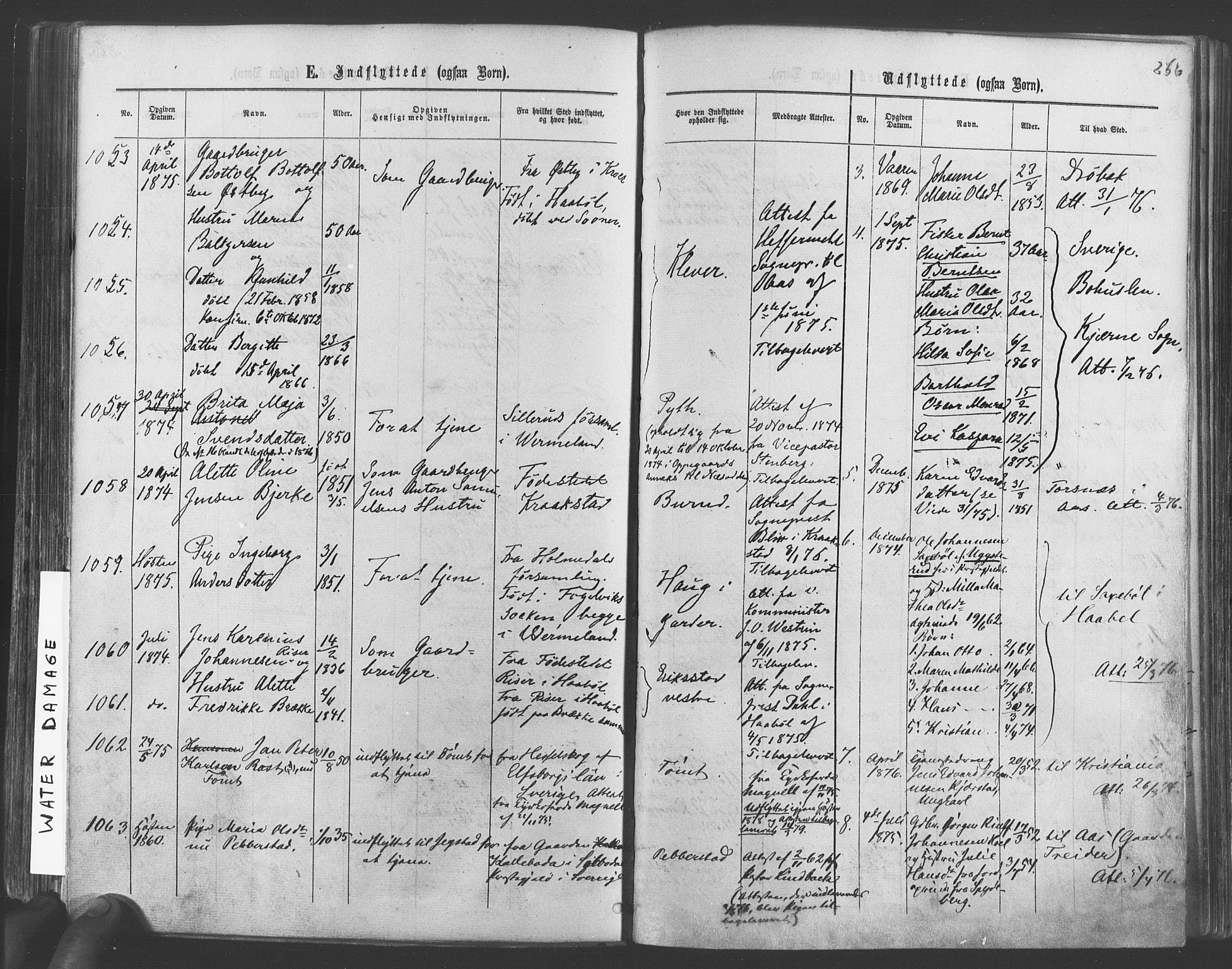 Vestby prestekontor Kirkebøker, SAO/A-10893/F/Fa/L0008: Parish register (official) no. I 8, 1863-1877, p. 256