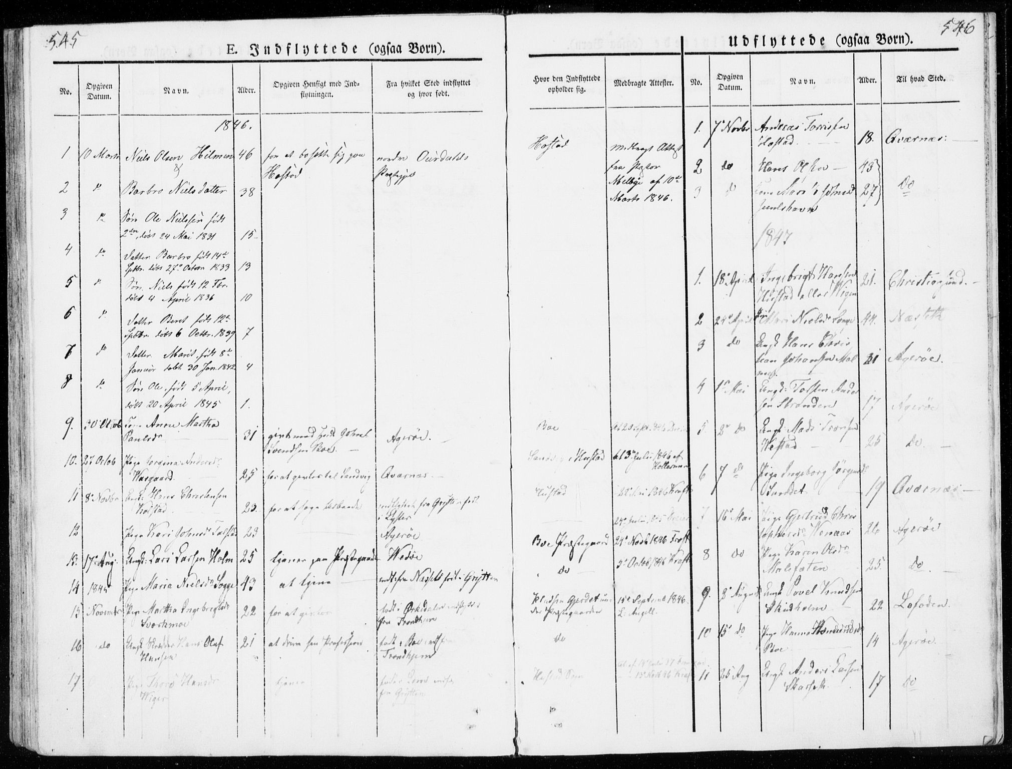 Ministerialprotokoller, klokkerbøker og fødselsregistre - Møre og Romsdal, AV/SAT-A-1454/566/L0766: Parish register (official) no. 566A05, 1842-1851, p. 545-546