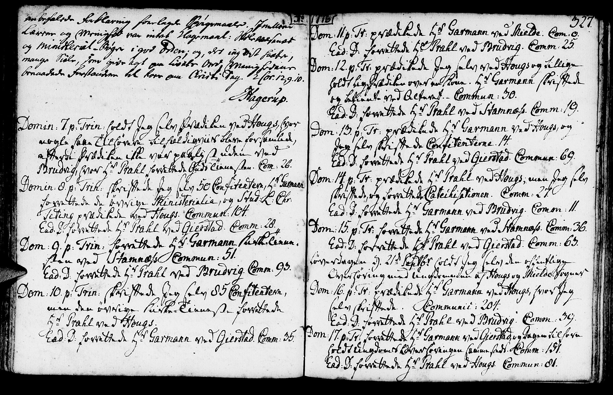 Haus sokneprestembete, AV/SAB-A-75601/H/Haa: Parish register (official) no. A 9, 1767-1781, p. 326-327