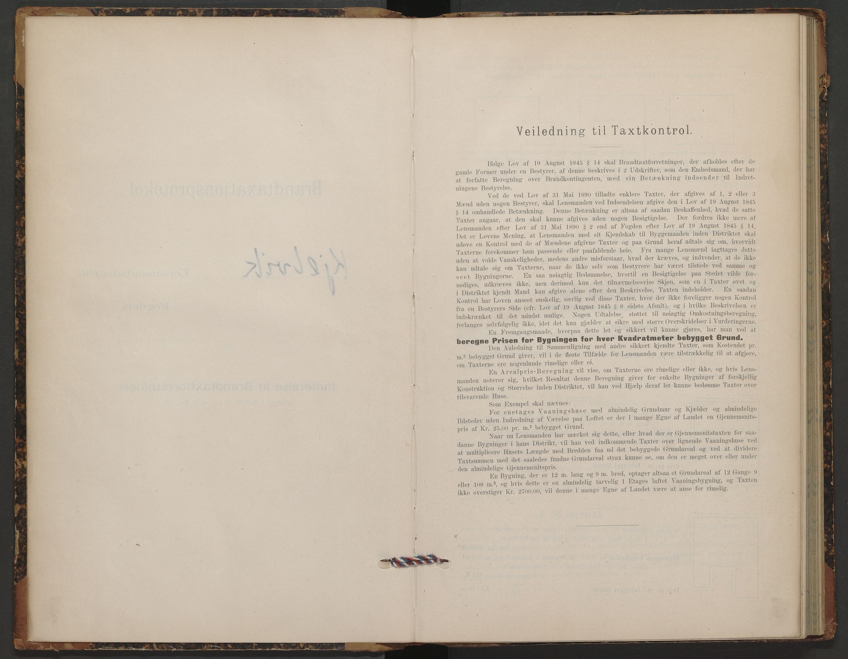 Nordkapp lensmannskontor, AV/SATØ-SATO-103/1/Fm/L0002: Branntakstprotokoller, 1897-1933