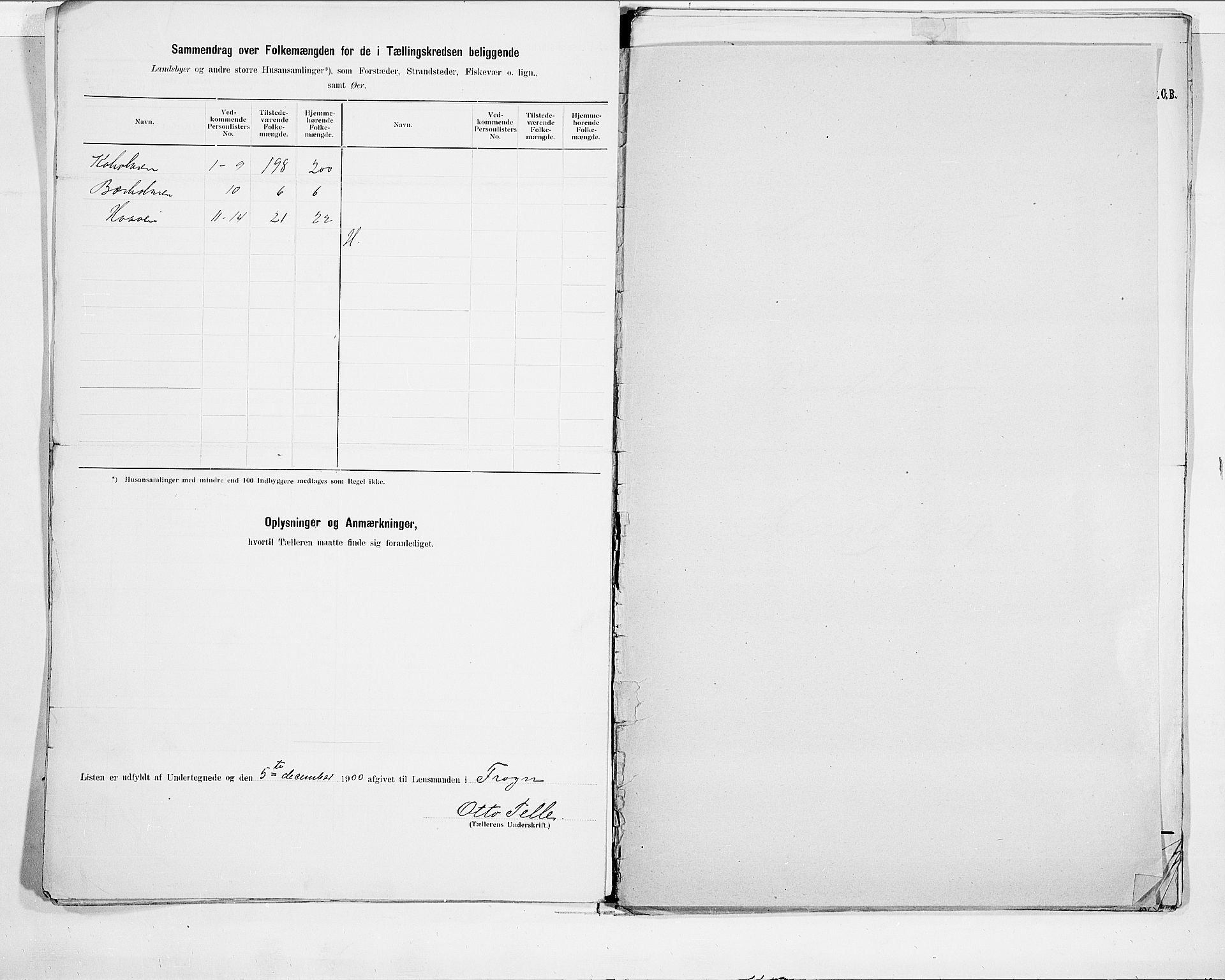 SAO, 1900 census for Frogn, 1900, p. 14