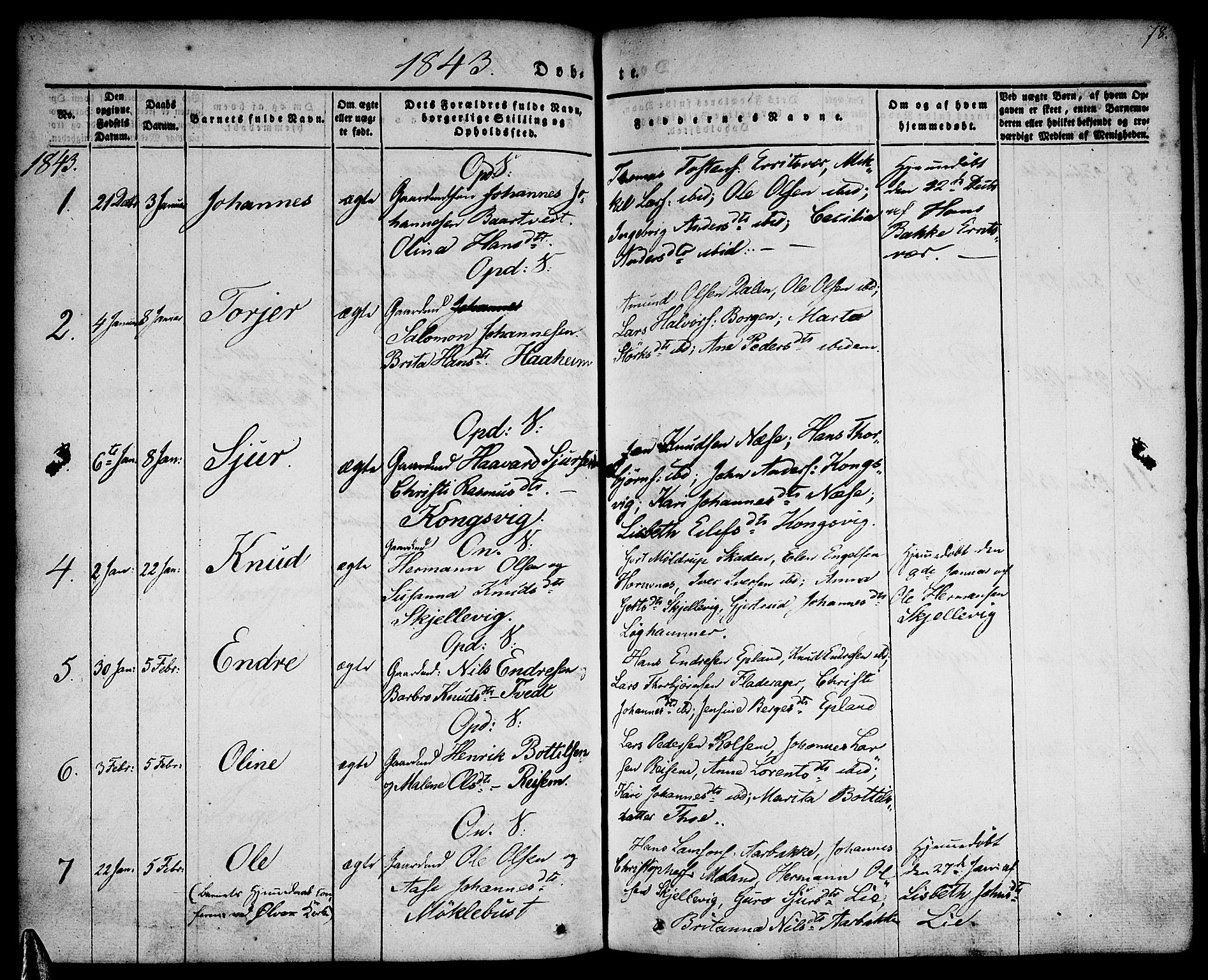 Tysnes sokneprestembete, AV/SAB-A-78601/H/Haa: Parish register (official) no. A 9, 1837-1848, p. 78