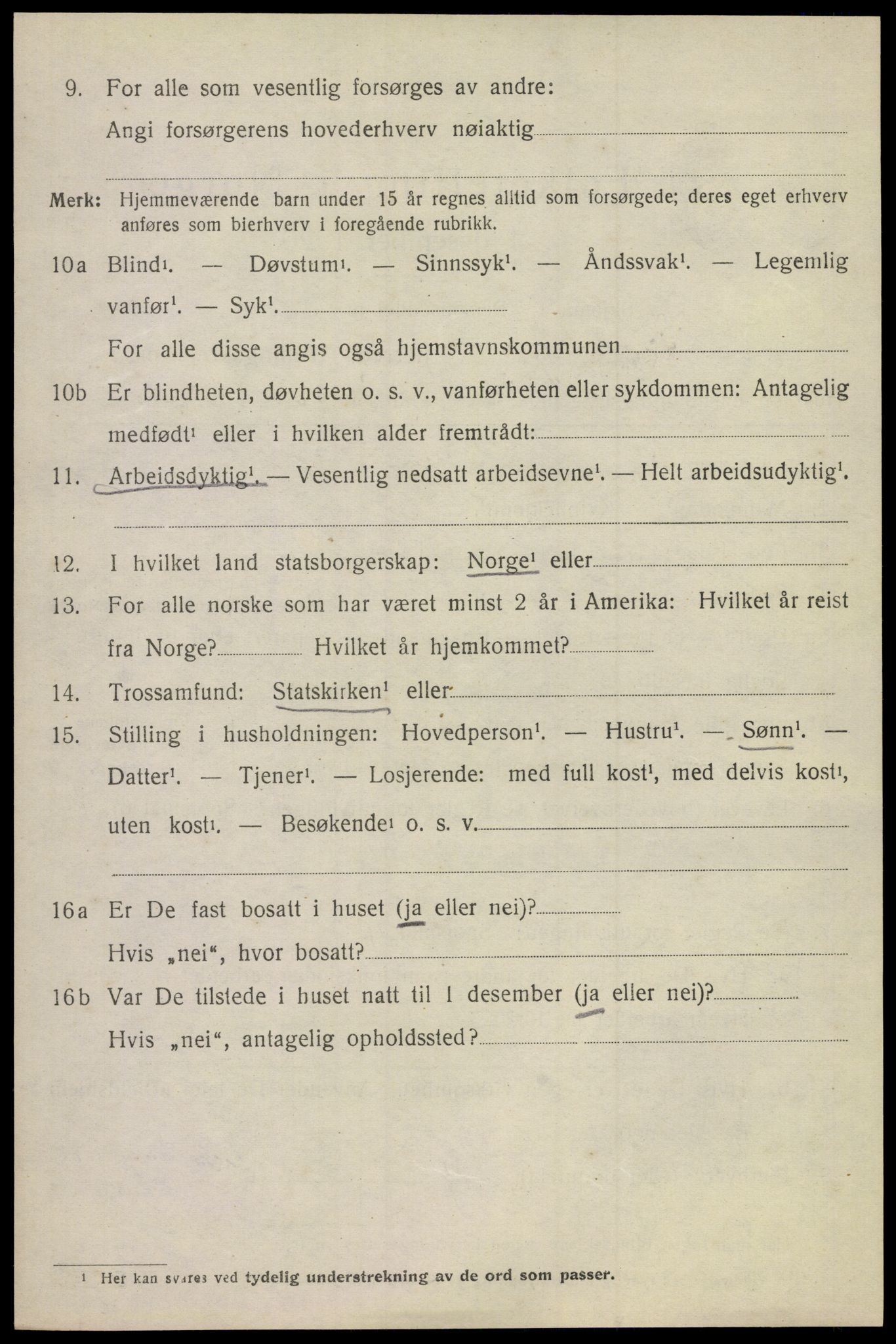 SAKO, 1920 census for Flesberg, 1920, p. 3832