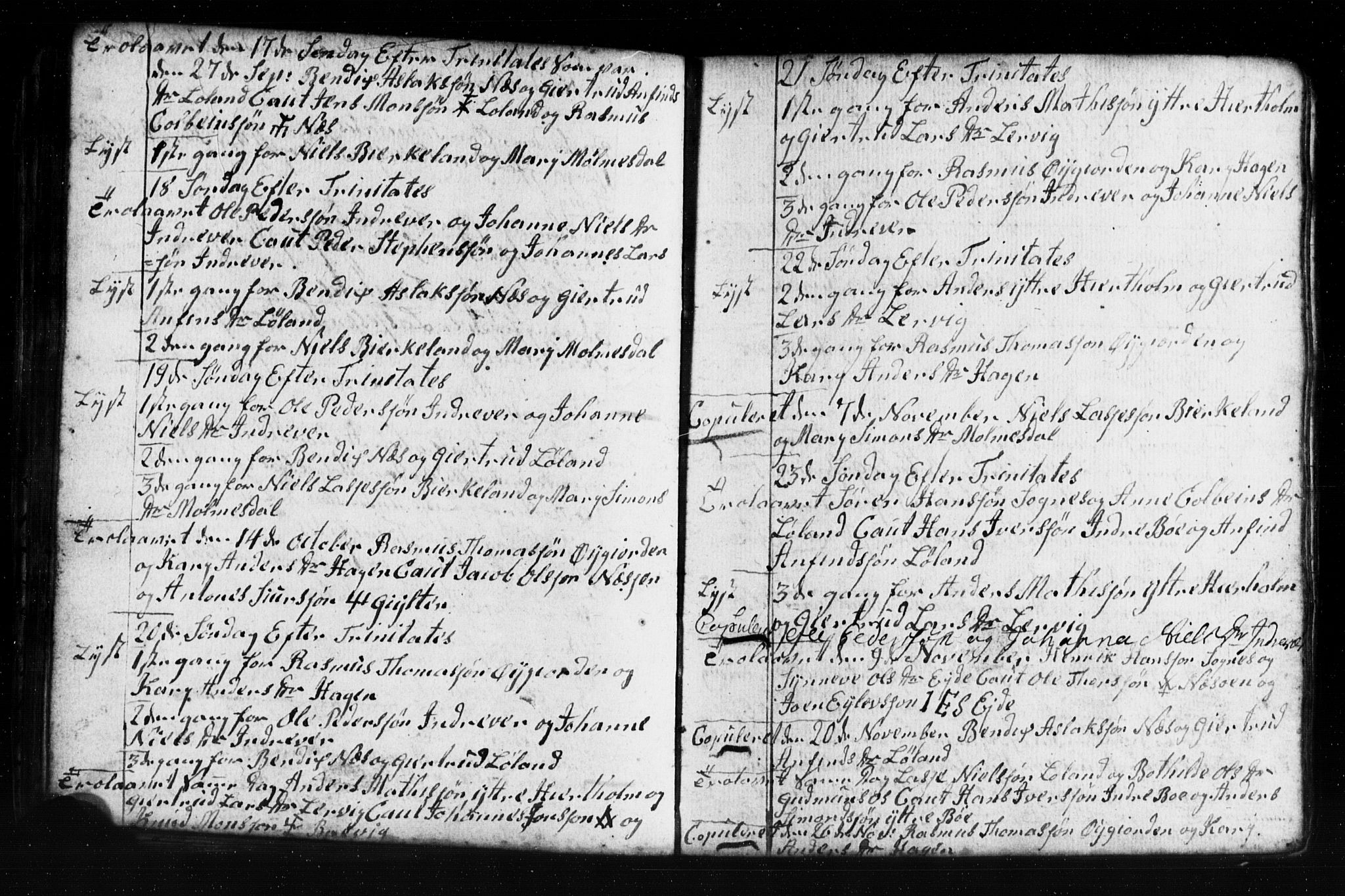 Gulen sokneprestembete, AV/SAB-A-80201/H/Hab: Parish register (copy) no. A 2, 1791-1814