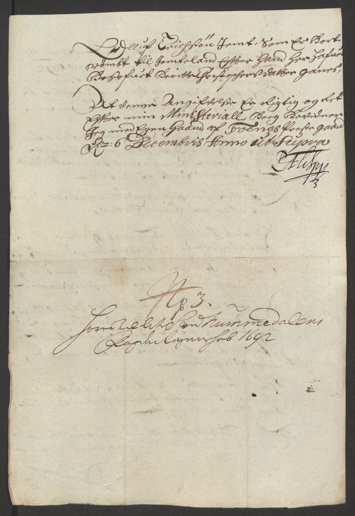 Rentekammeret inntil 1814, Reviderte regnskaper, Fogderegnskap, RA/EA-4092/R64/L4424: Fogderegnskap Namdal, 1692-1695, p. 127