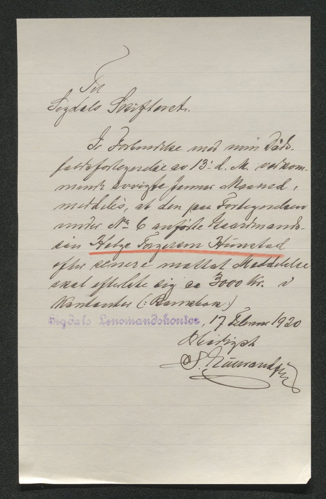 Eiker, Modum og Sigdal sorenskriveri, AV/SAKO-A-123/H/Ha/Hab/L0040: Dødsfallsmeldinger, 1920-1921, p. 483