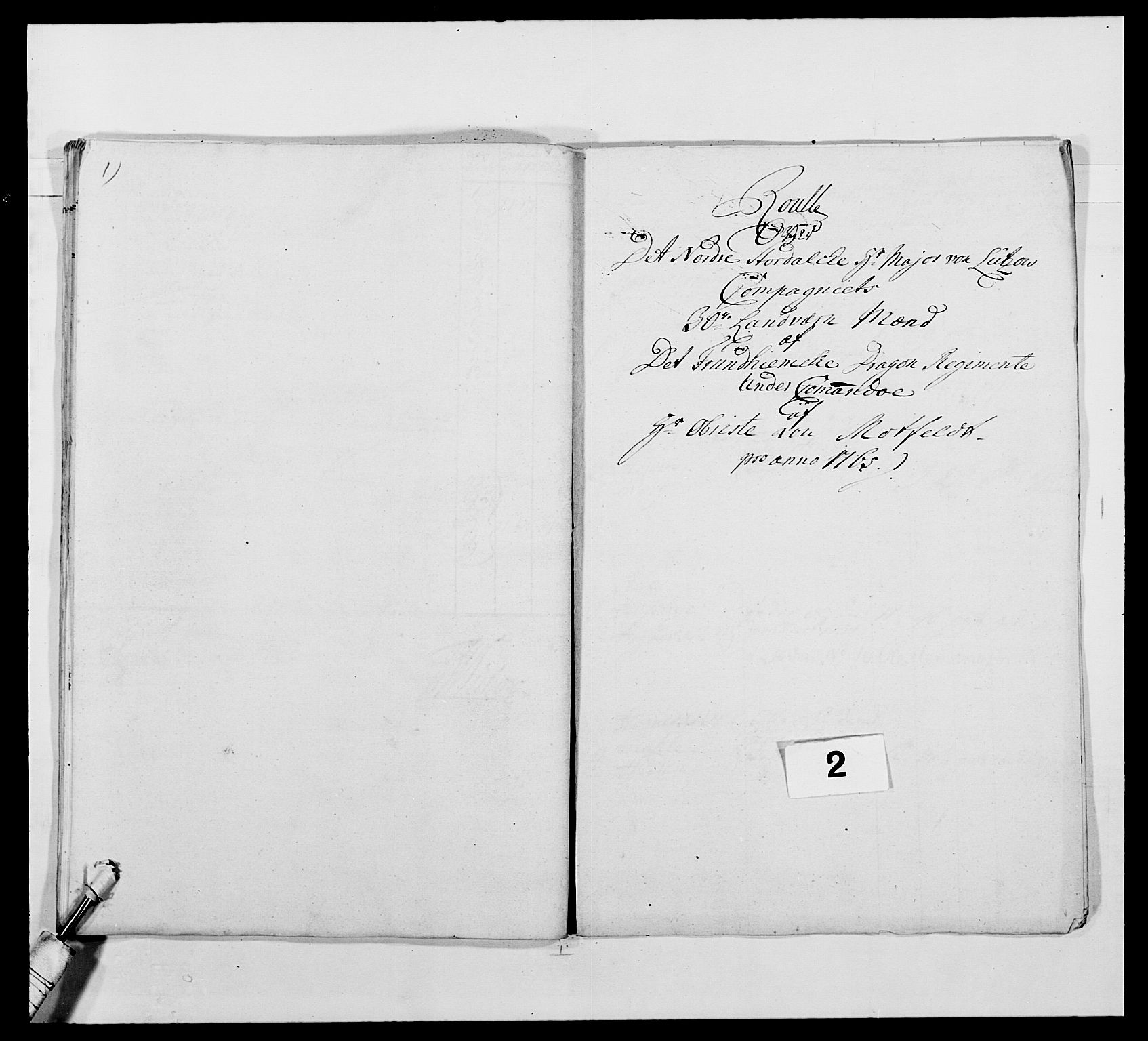 Kommanderende general (KG I) med Det norske krigsdirektorium, AV/RA-EA-5419/E/Ea/L0483: Nordafjelske dragonregiment, 1765-1767, p. 35