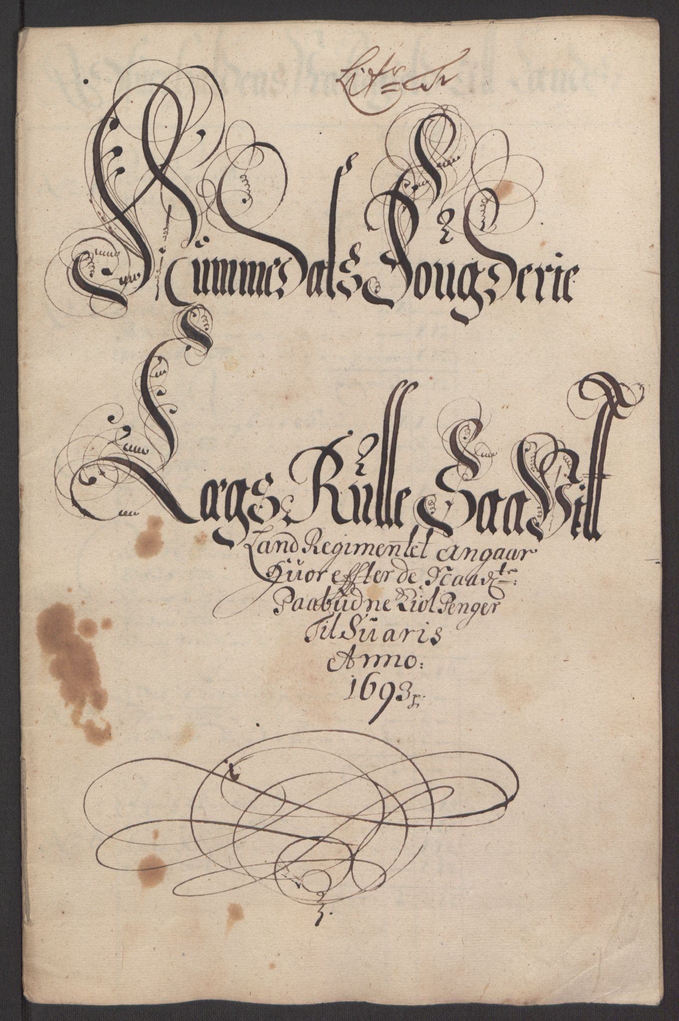 Rentekammeret inntil 1814, Reviderte regnskaper, Fogderegnskap, RA/EA-4092/R64/L4424: Fogderegnskap Namdal, 1692-1695, p. 260