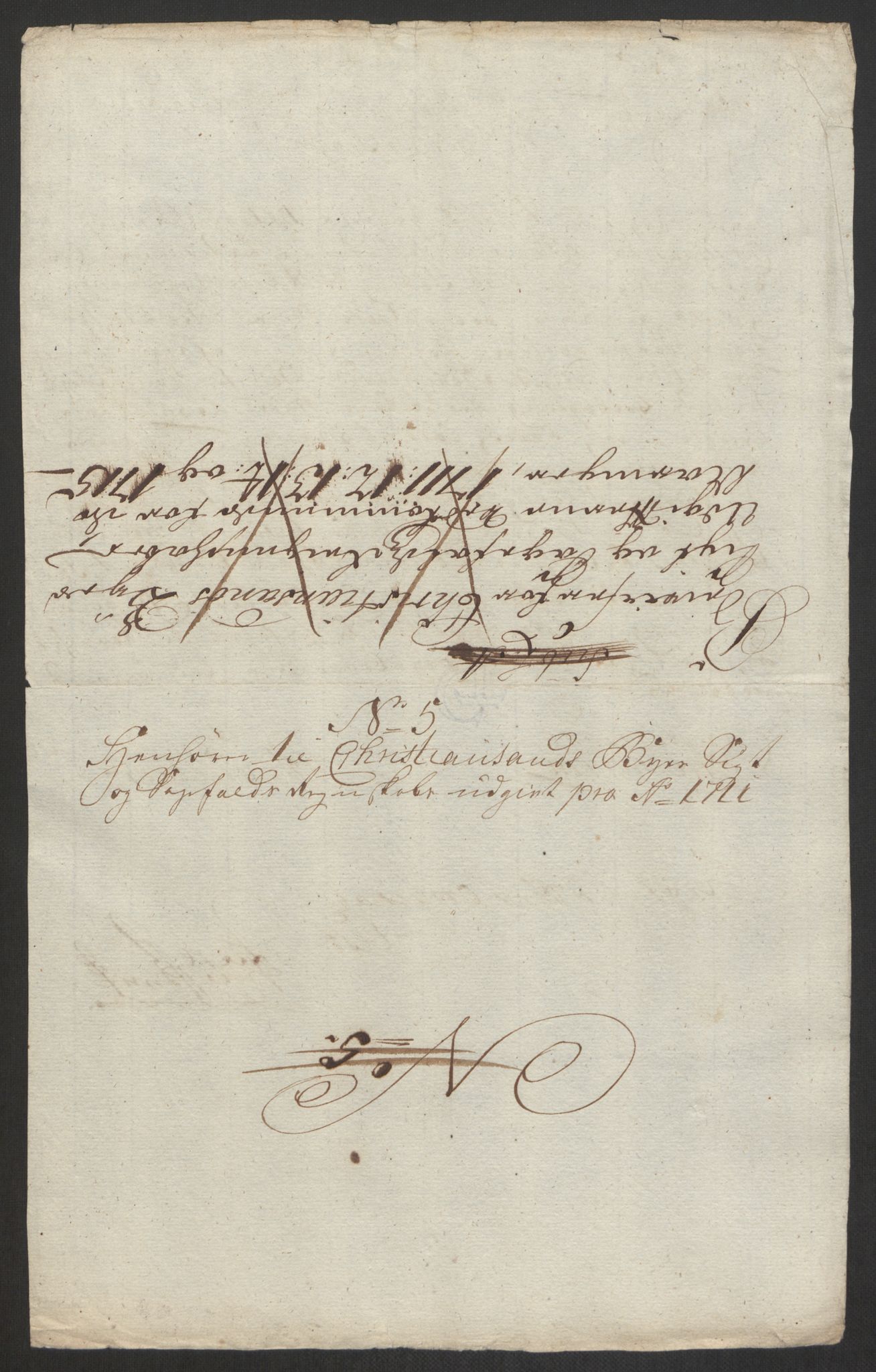 Rentekammeret inntil 1814, Reviderte regnskaper, Byregnskaper, AV/RA-EA-4066/R/Rm/L0285: [M18] Sikt og sakefall, 1681-1718, p. 504