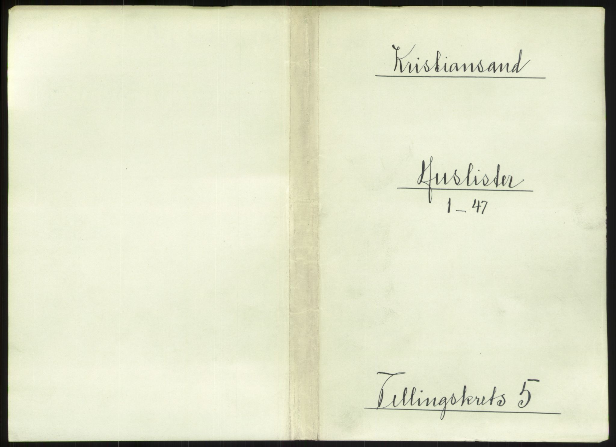 RA, 1891 census for 1001 Kristiansand, 1891, p. 424