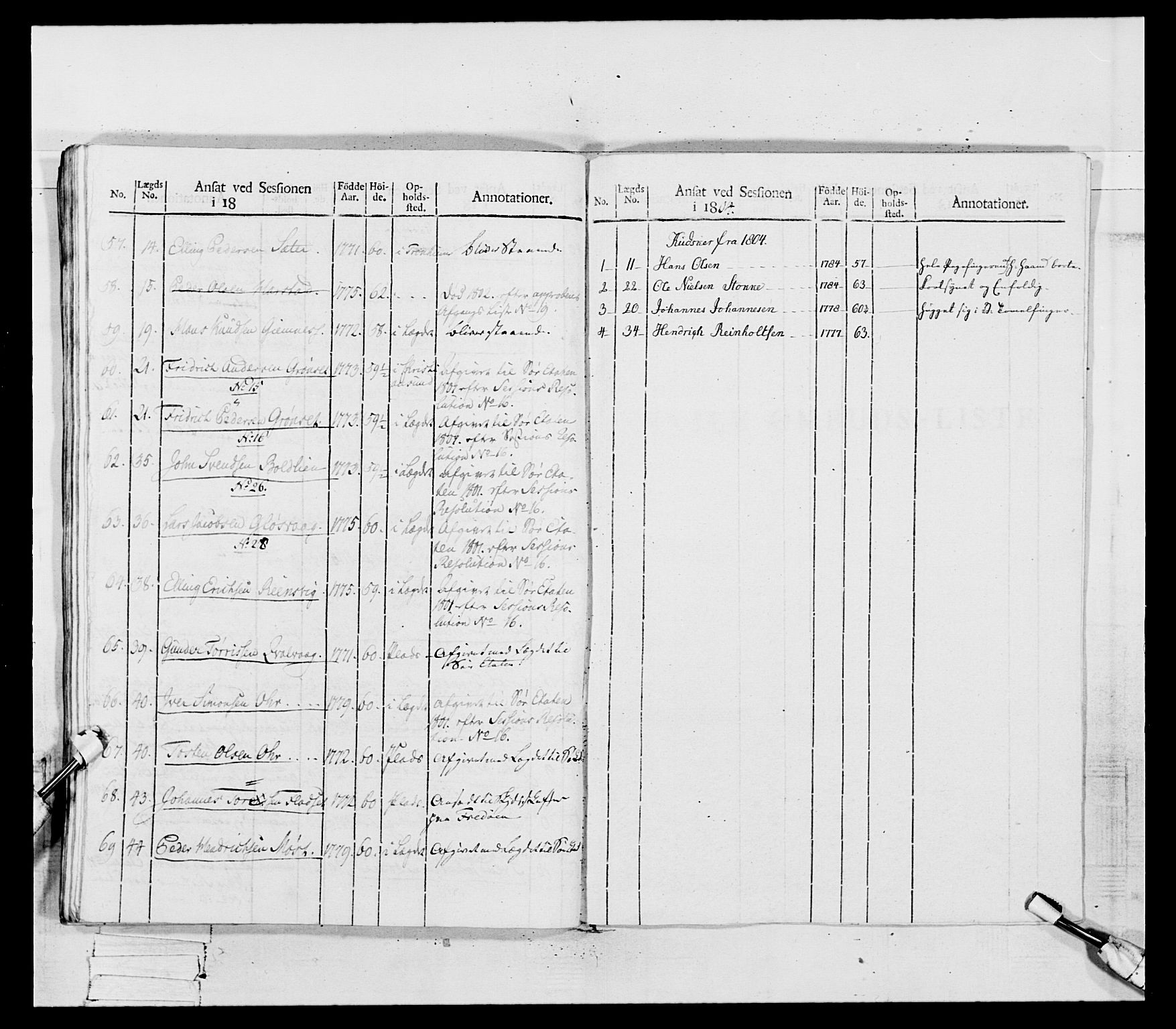 Generalitets- og kommissariatskollegiet, Det kongelige norske kommissariatskollegium, AV/RA-EA-5420/E/Eh/L0081: 2. Trondheimske nasjonale infanteriregiment, 1801-1804, p. 200