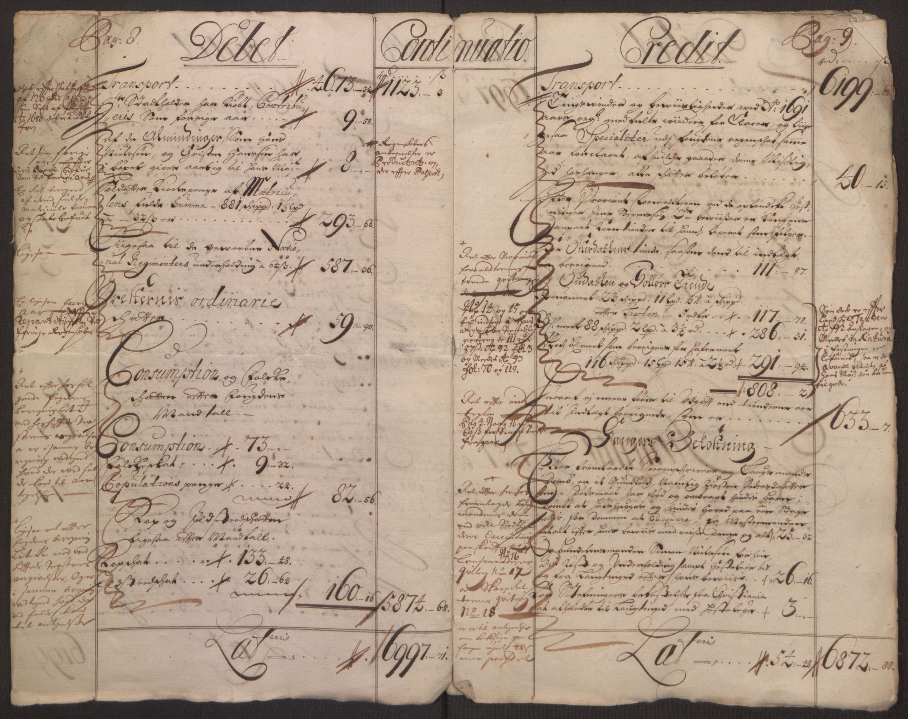 Rentekammeret inntil 1814, Reviderte regnskaper, Fogderegnskap, AV/RA-EA-4092/R13/L0830: Fogderegnskap Solør, Odal og Østerdal, 1692, p. 8